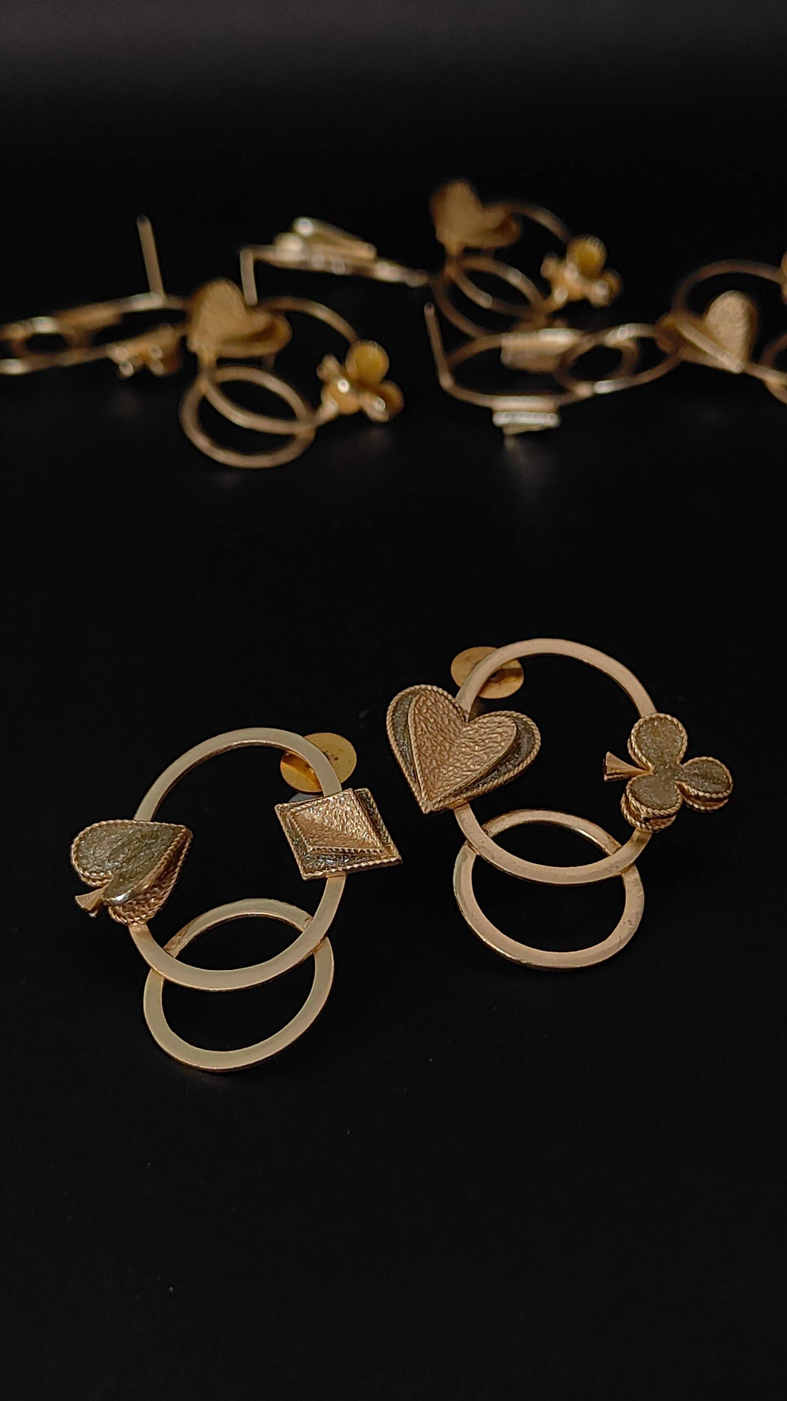 Gold Suits on Studs