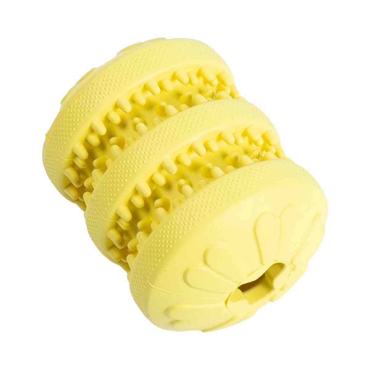 Ezra Play Treat Cylinder - Yellow Rubber Toy