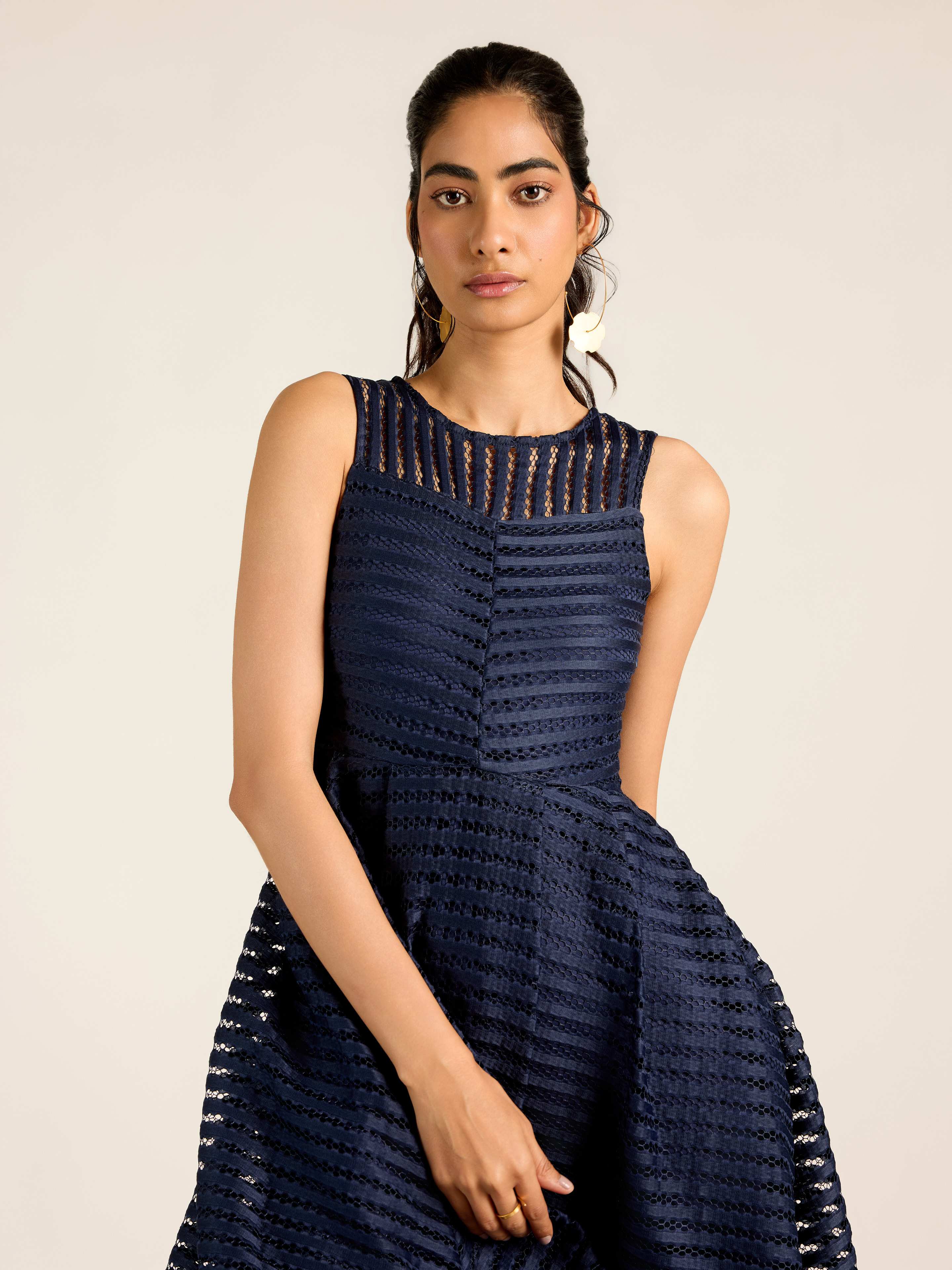 Navy Lina Long Dress