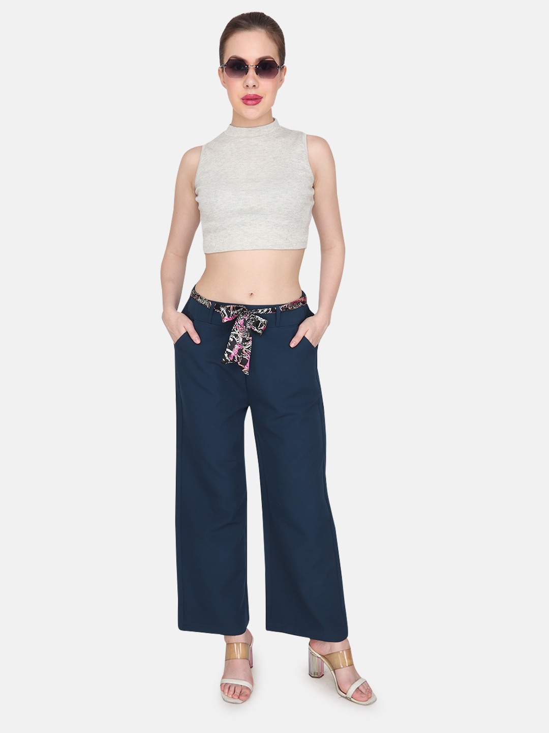 Albion Women Premium Blue Harem Pant