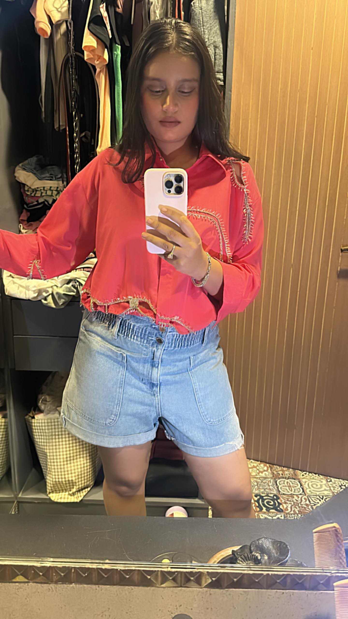 WAVES CUTOUT SHIRT
