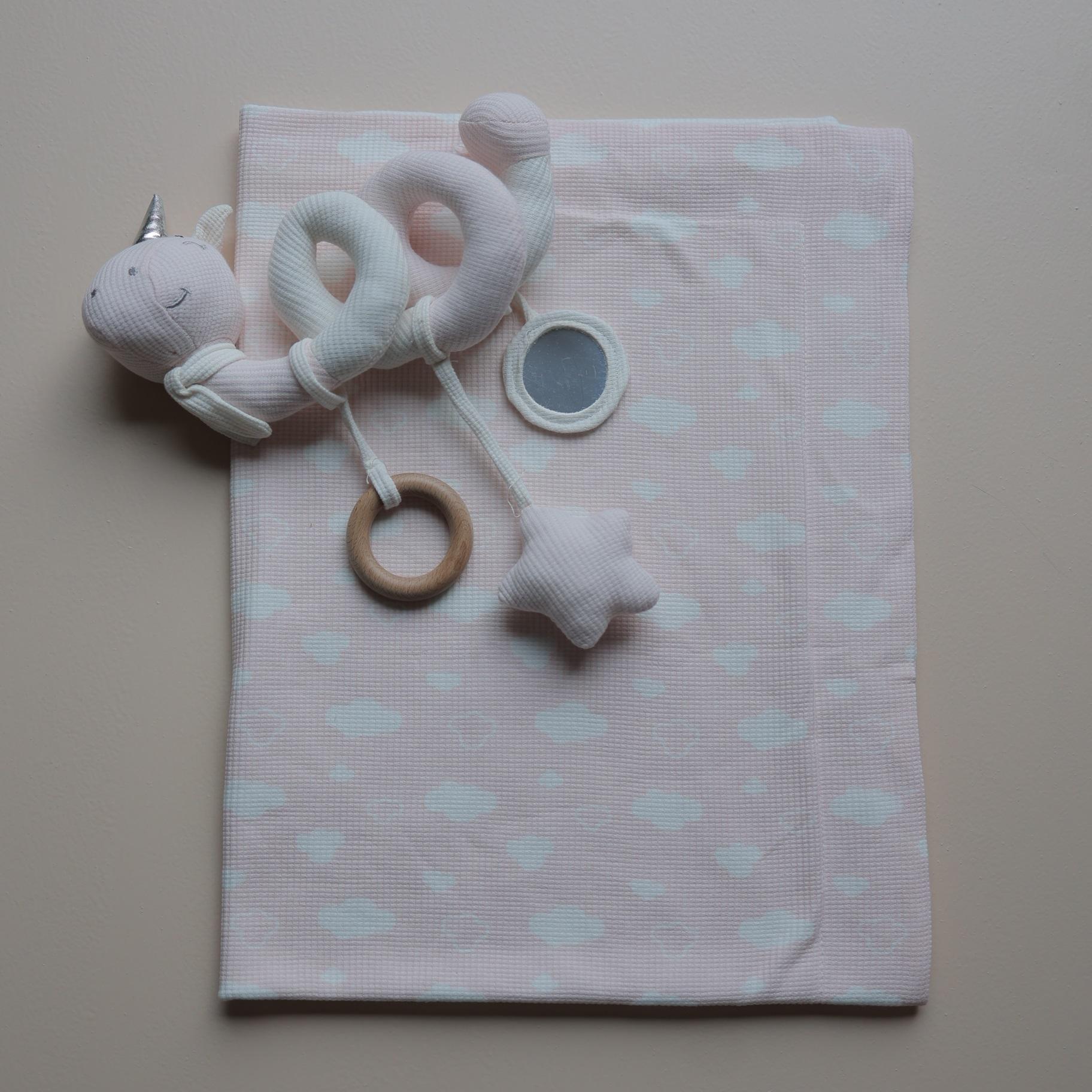 Cloudberry Dreams Baby Blankey and Toy Set