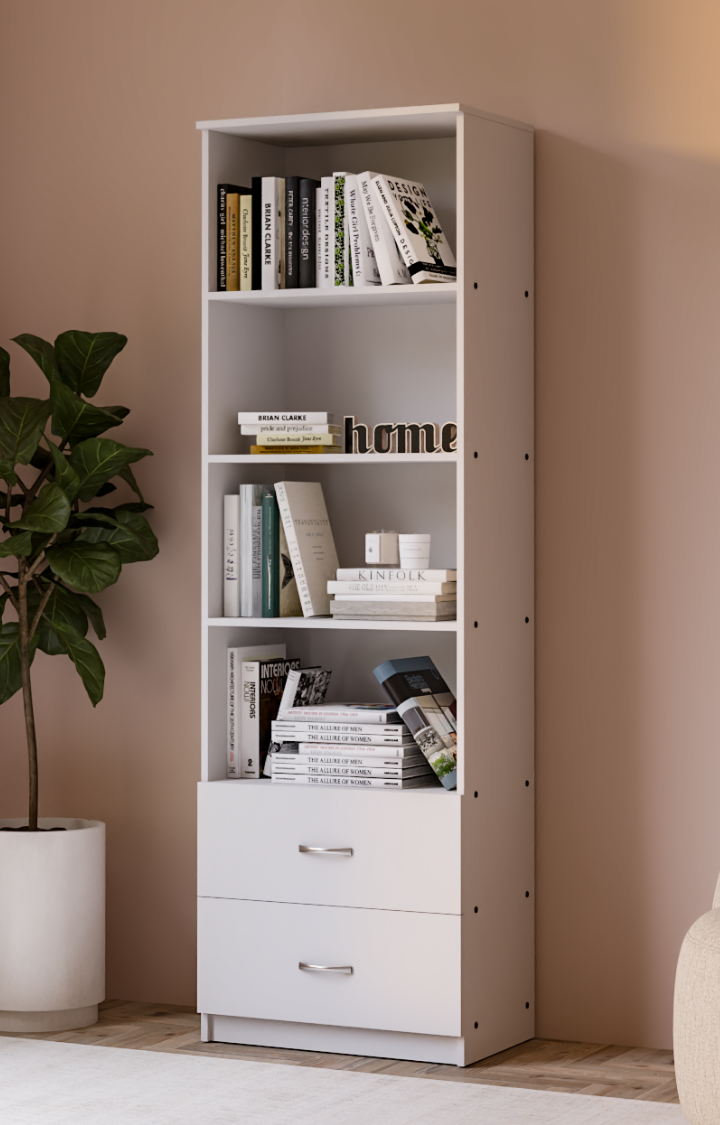 Tolstoy Bookshelf/Display Unit - White