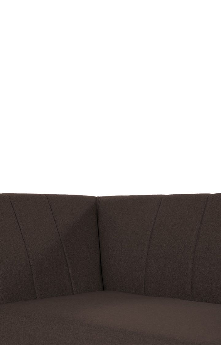 neudot Lexus Sofa for Living Room |3 Persons Sofa|Premium Fabric with Padded Armrest | Solid Wood Frame|3 Seater in Earth Brown Color