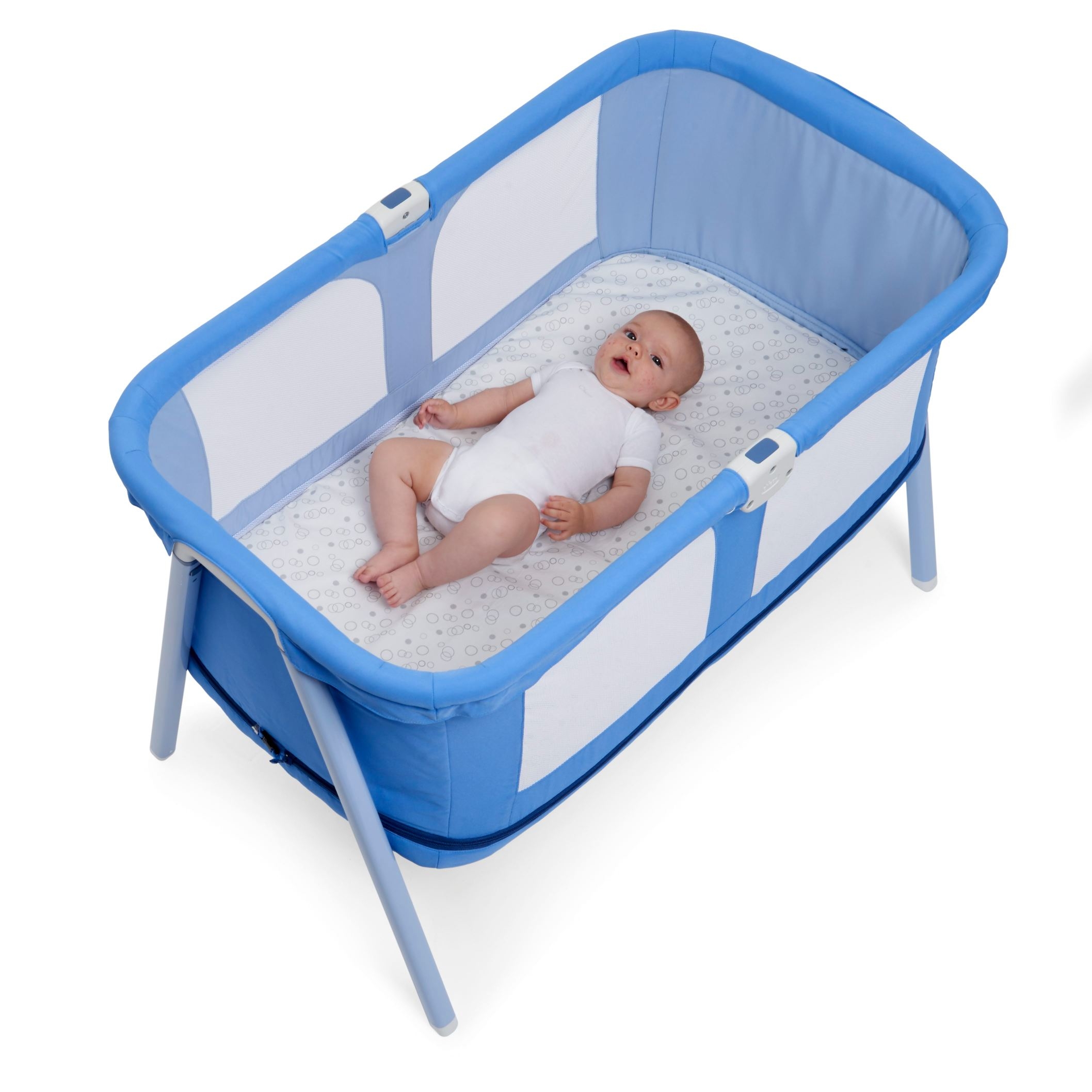 Mothercare | Chicco Lullago Zip Travel Crib Indigo 1