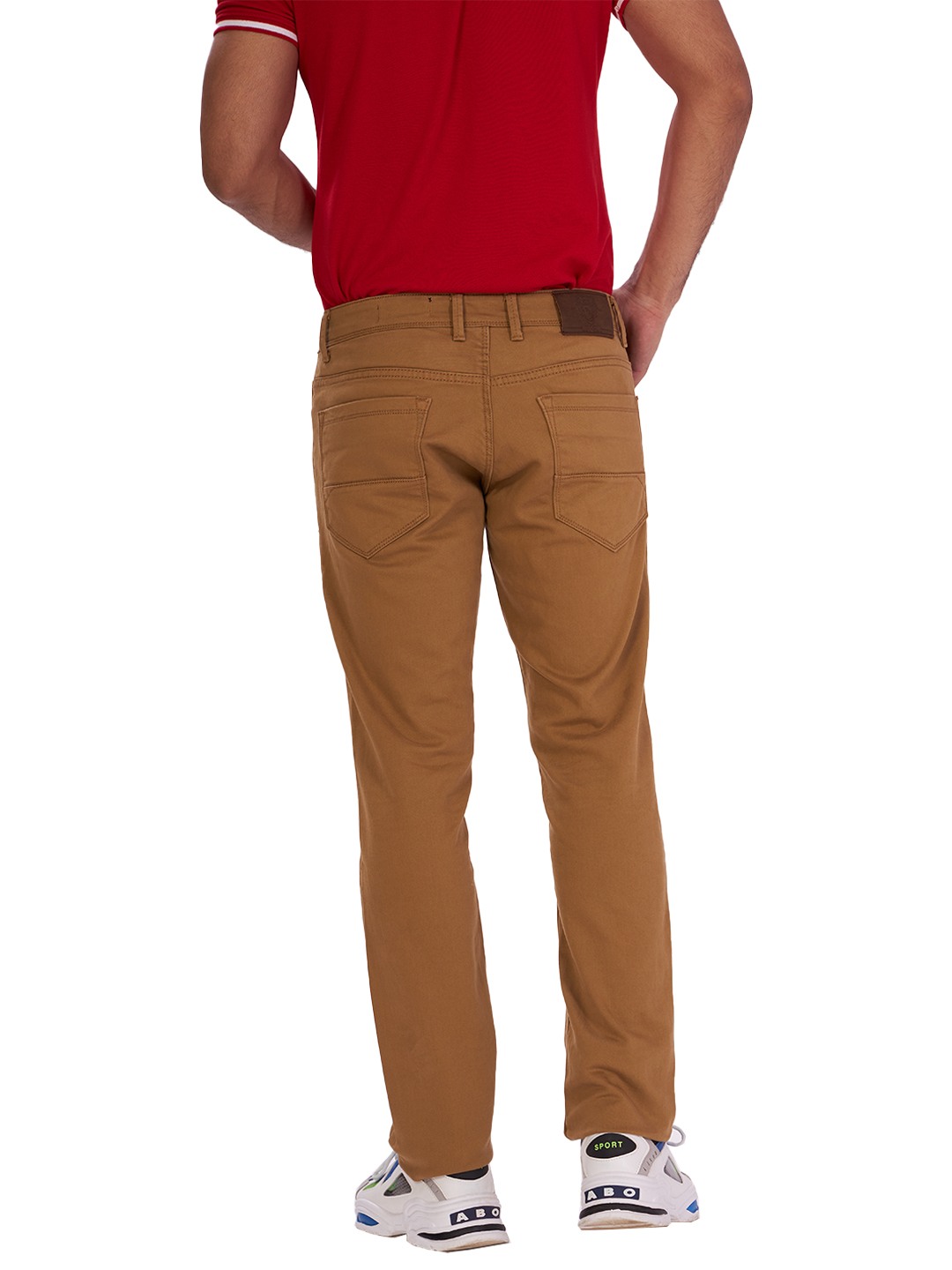 D'cot by Donear Men's Brown Cotton Jeans