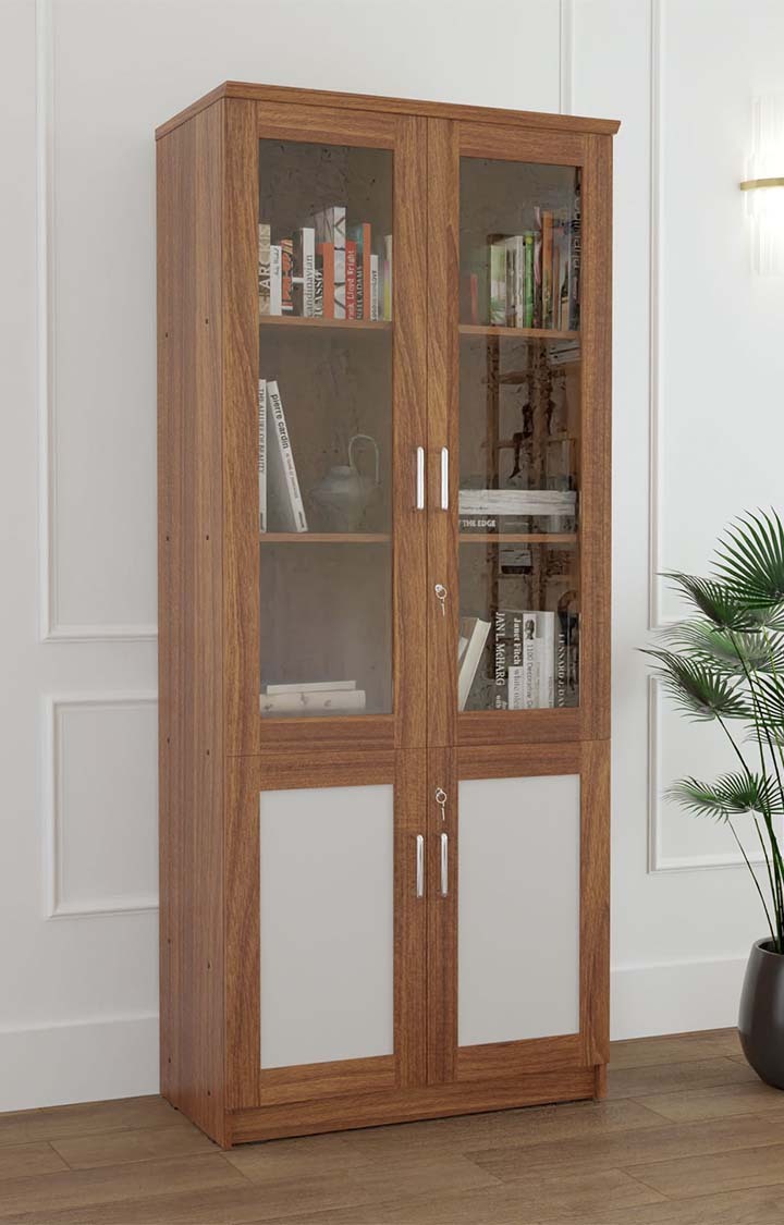 Leader Bookshelf | Cabinet - Leon Teak Finish