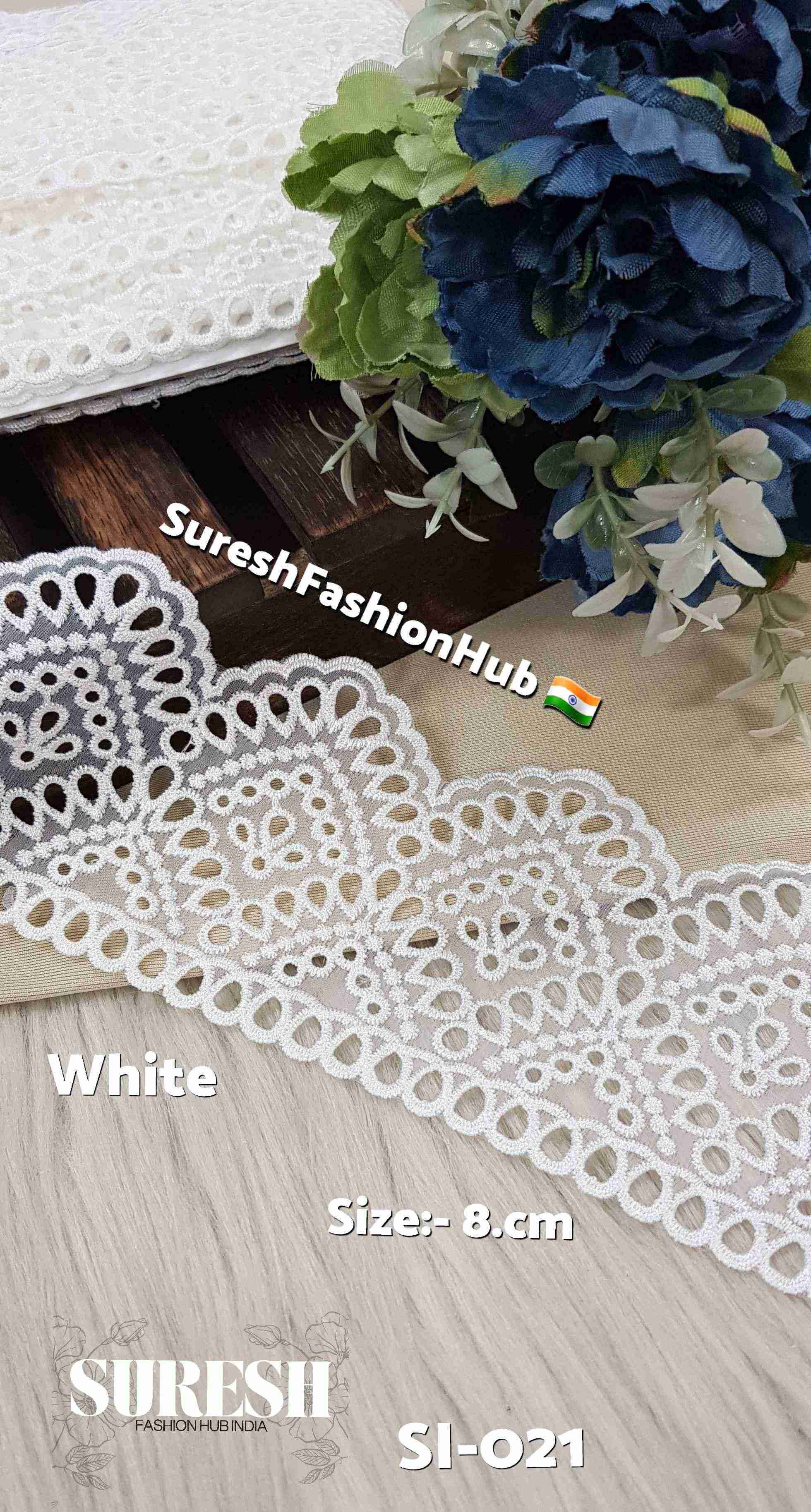 Imperial Grace White Organza Lace