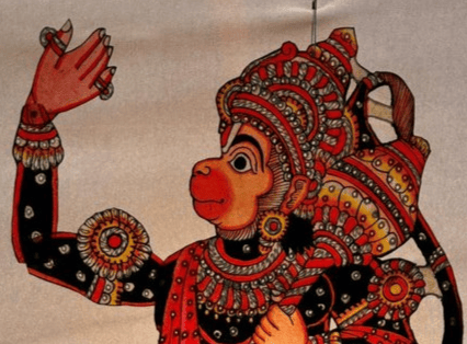 Hanuman Tholu Bommalata Leather Puppet