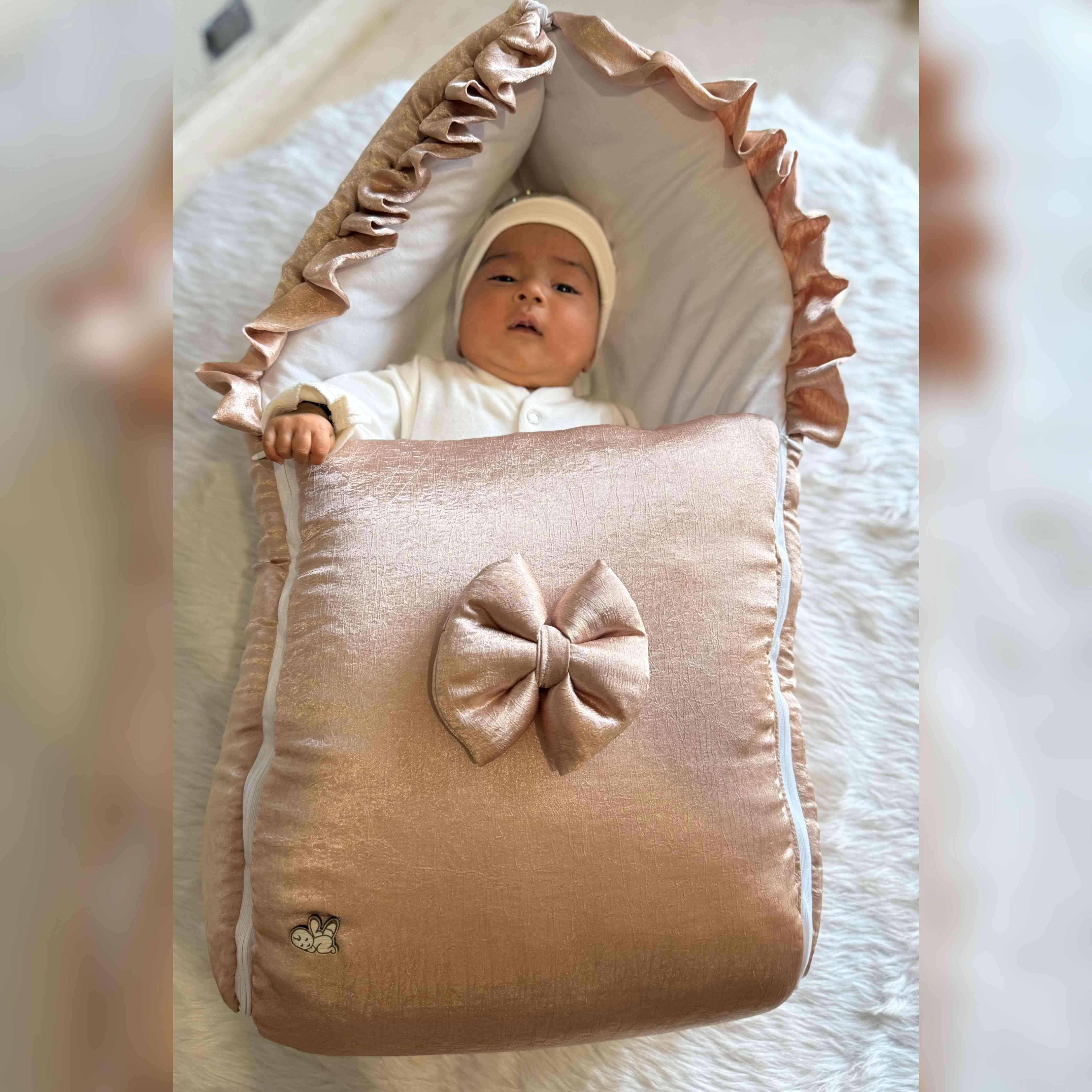 SnugNest Peach Sleeping Bag