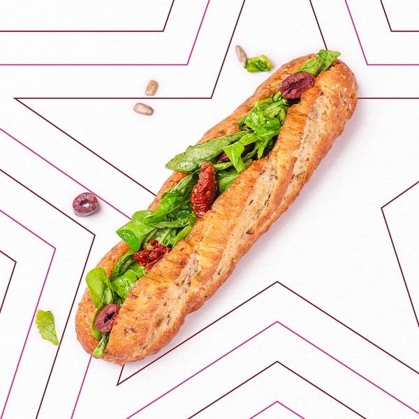 Avocado & Toms Breakfast Baguette