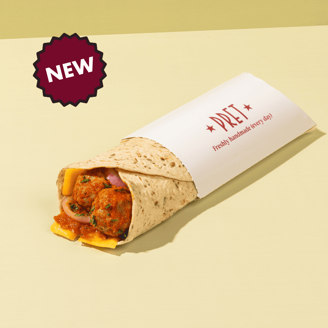 Spicy Chicken Meatball Wrap
