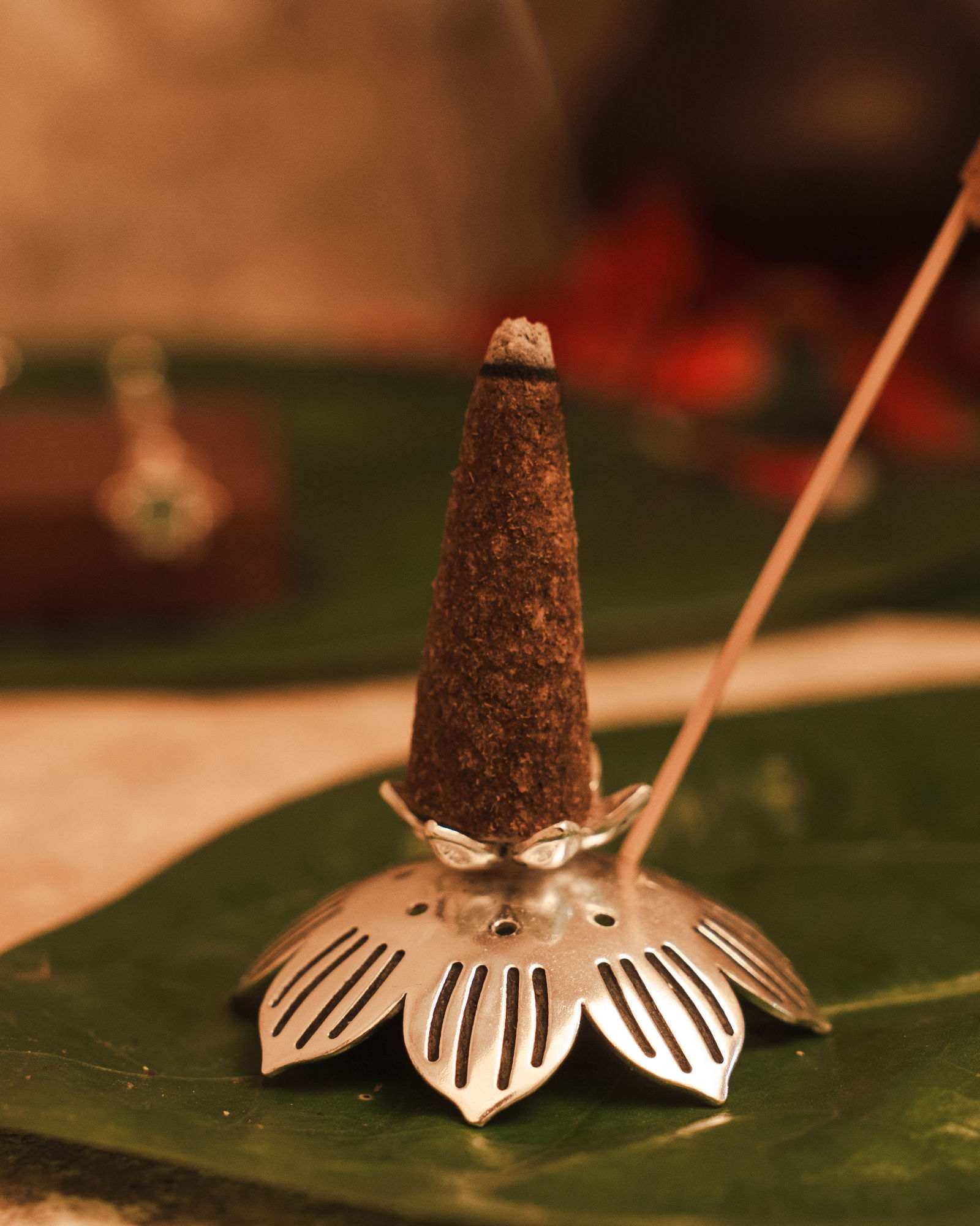 92.5 Silver Kamal Agarbatti Dhoop Stand