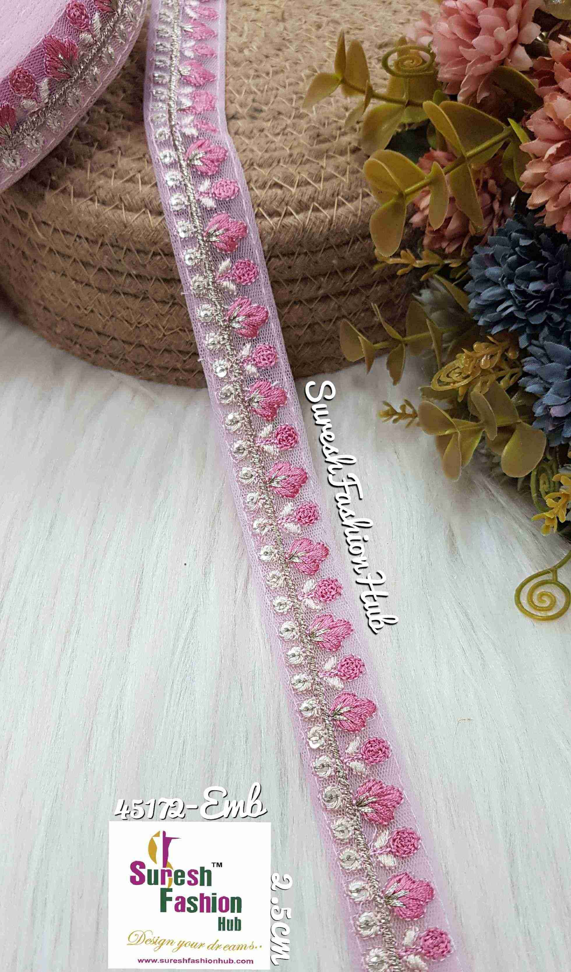  Radiant Lilac Threaded Designer Trim