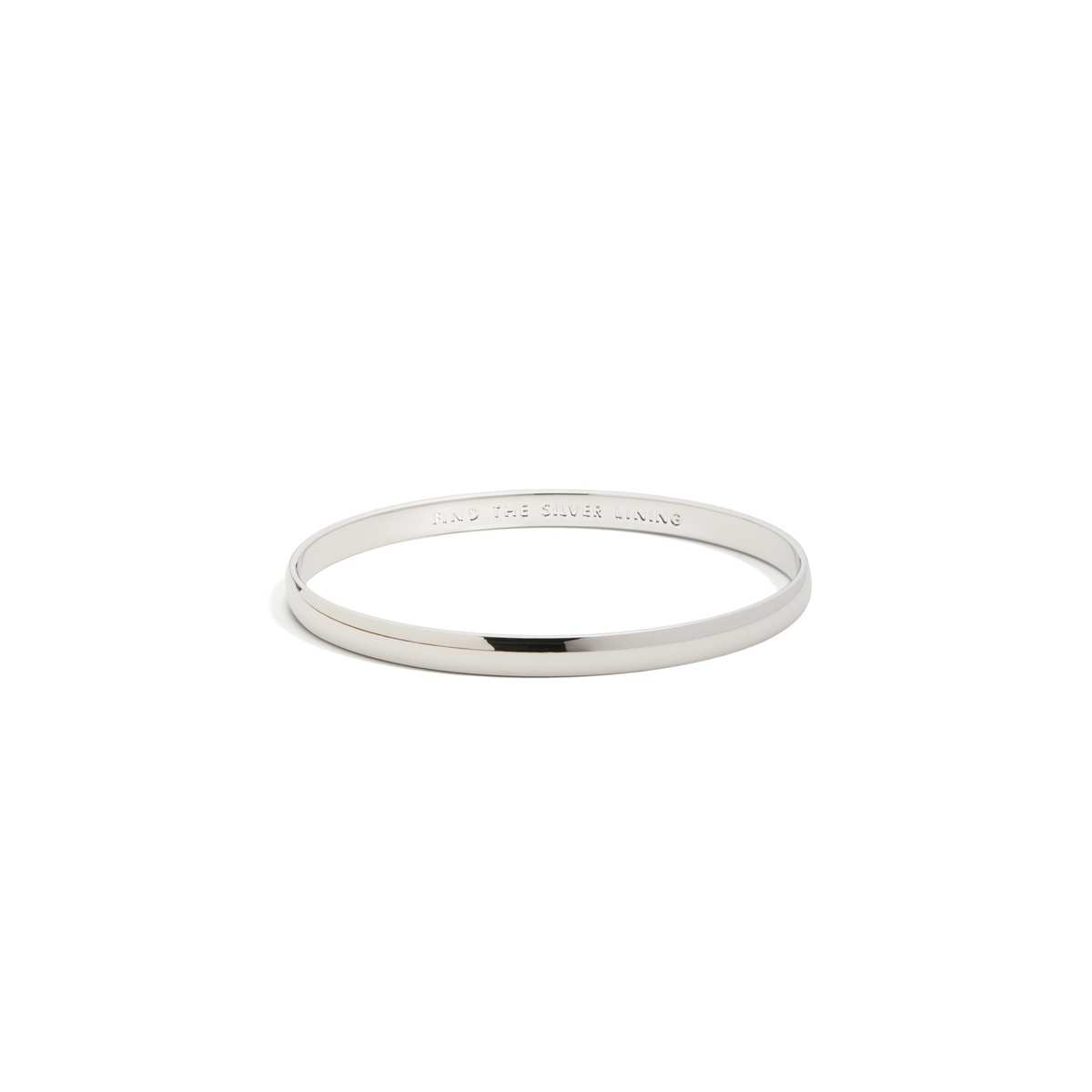 Silver Lining Idiom Bangle
