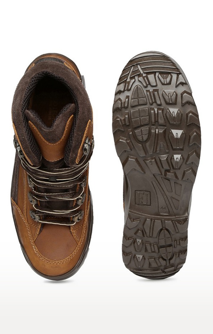 Franco Leone Tan Leather Men's Boot