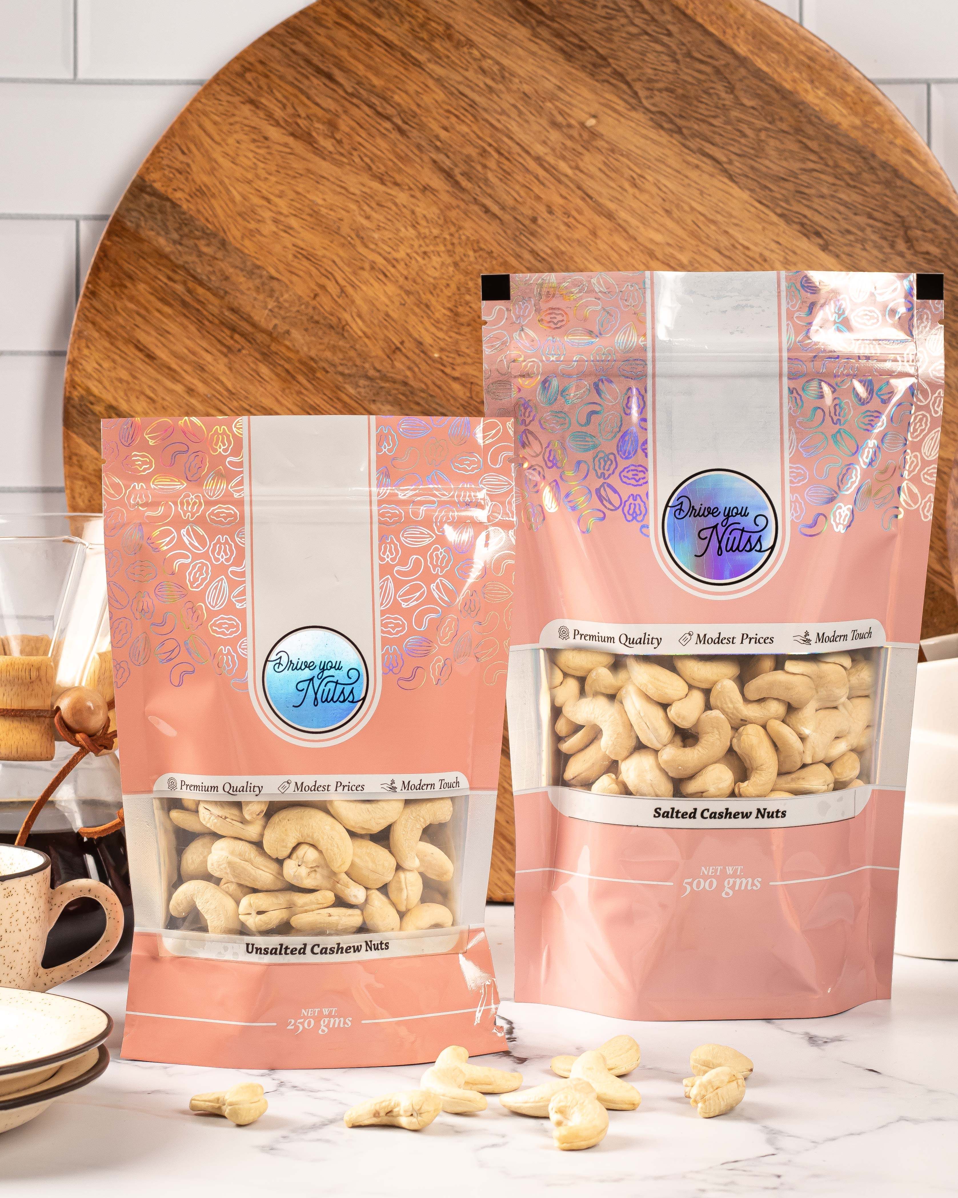 Drive You Nutss | Unsalted Cashew Nuts (500 Gms) undefined
