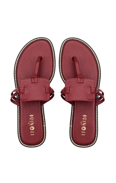 Fair and Square Flats - Maroon