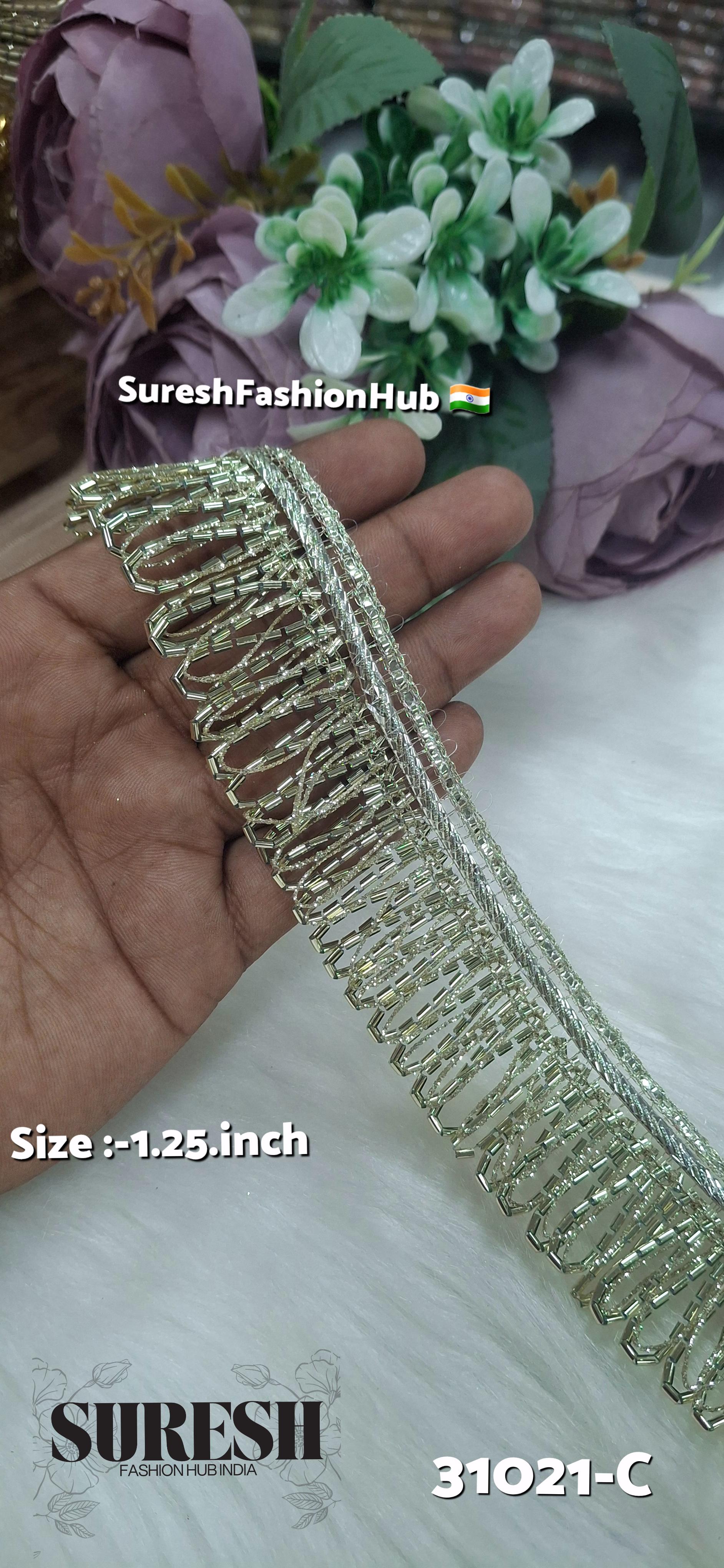 Water U-Shape Fringe Jhalar Lace