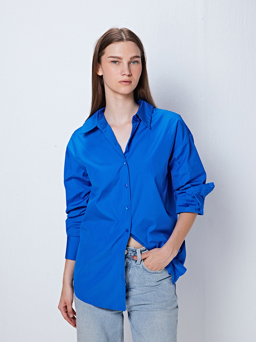 Cobalt longline shirt
