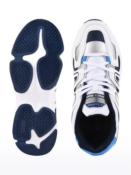 Campus Shoes | Men's White SPACE RIDER Running Shoes 3