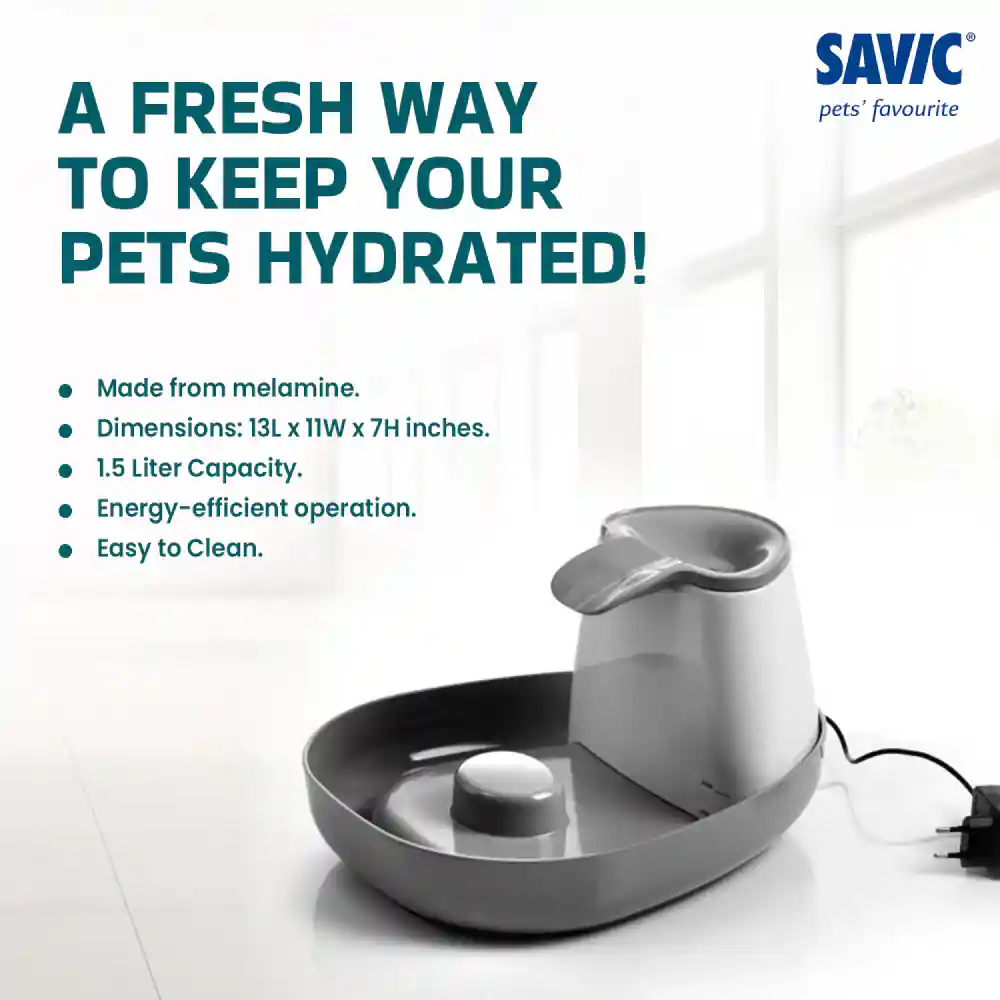 Savic Cascade White Anthracite Cat Water Fountain