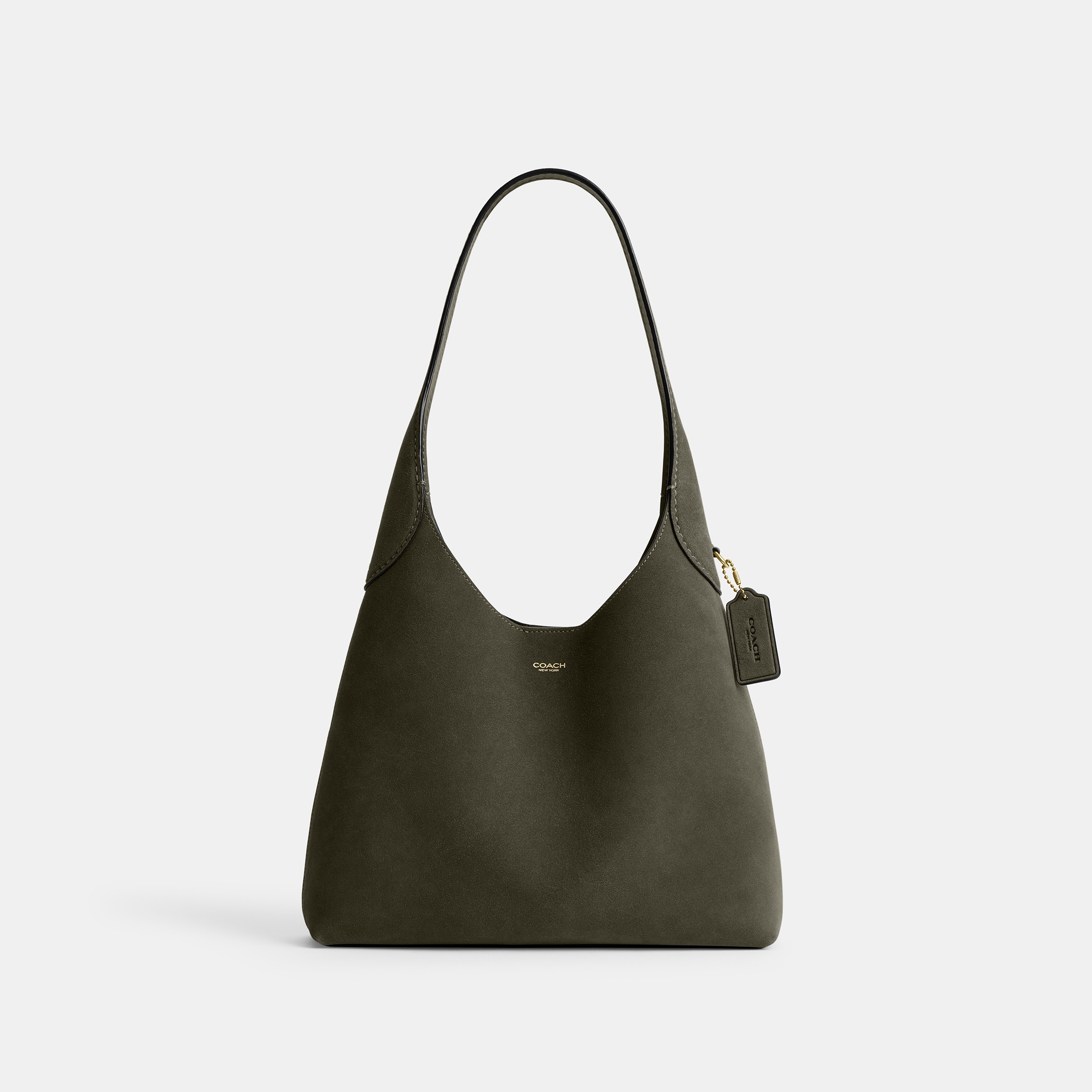 Suede Brooklyn Shoulder Bag 28