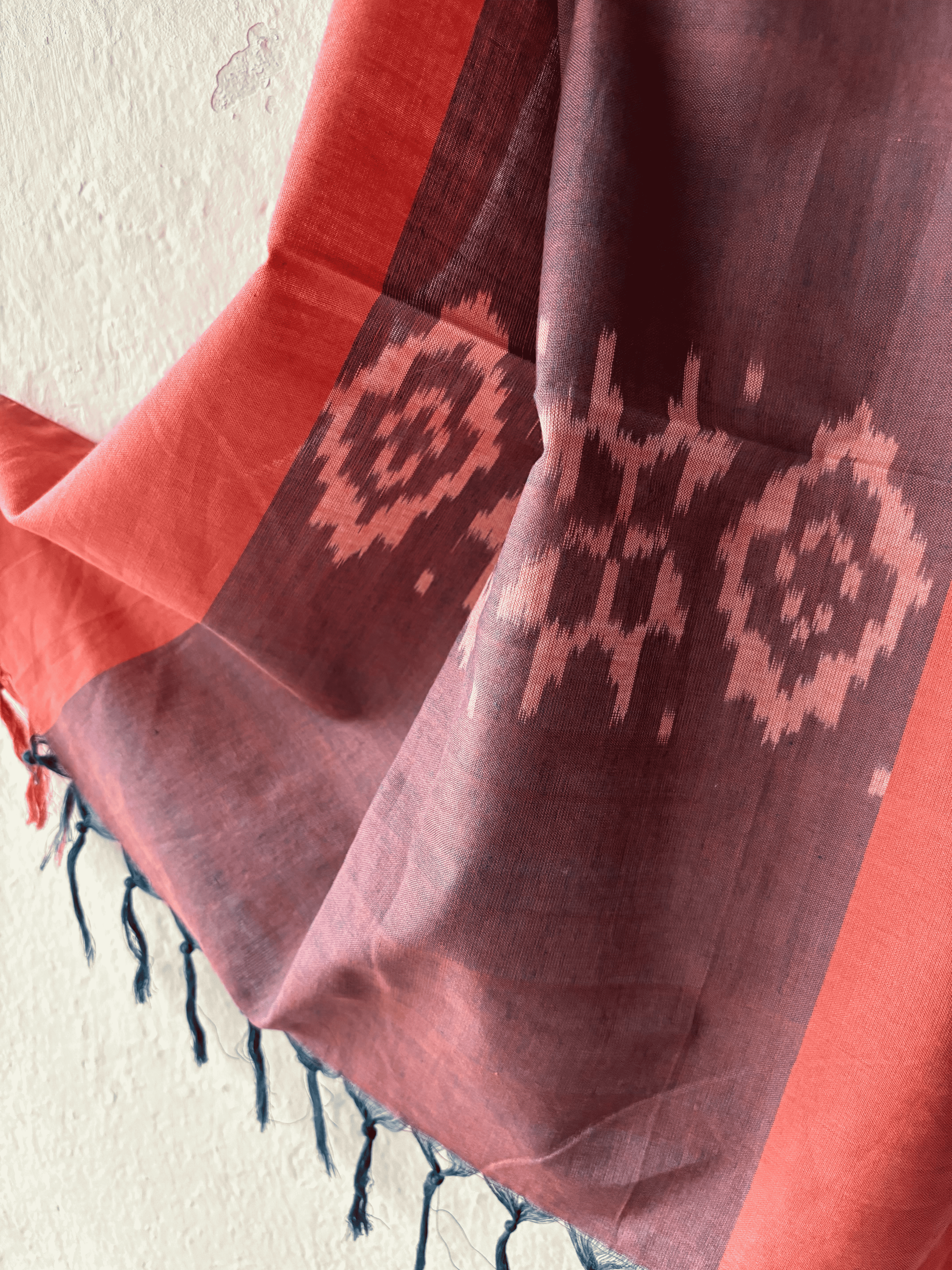 Natural Dyes Teliya Ikat Stole