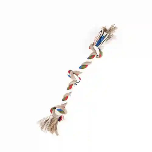 Barkbutler Fofos Flossy Three Knots Rope Toy for Dogs, 3 KNOTS