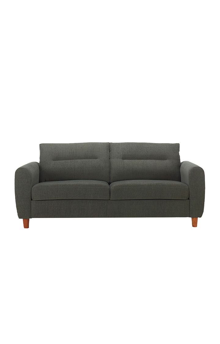 neudot Scott Sofa for Living Room |3 Persons Sofa|Premium Fabric with Cushioned Armrest | Solid Wood Frame|3 Seater in Astro Grey Color