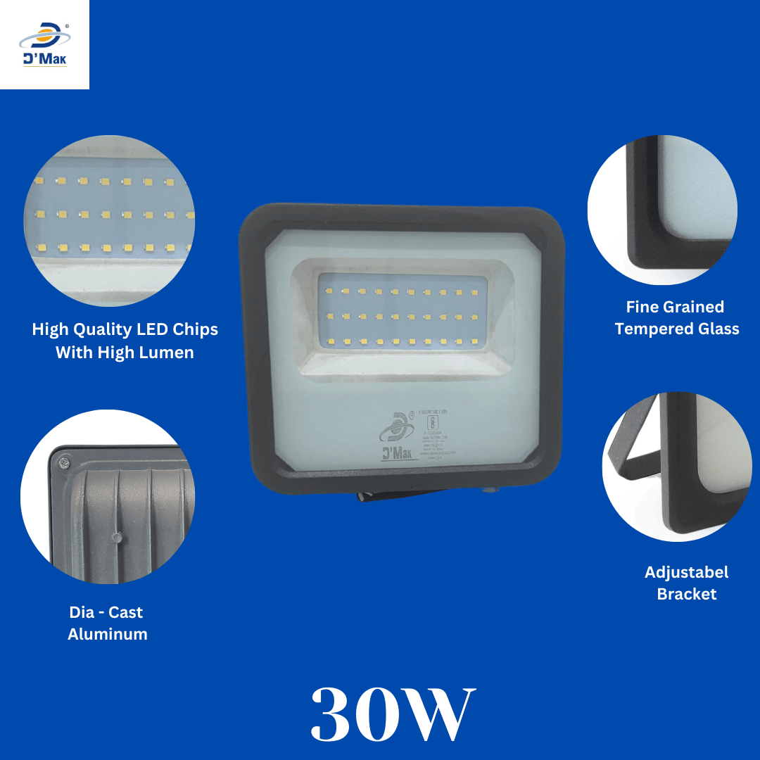 30 Watt LED Down Chawk Flood Light Grey Body Waterproof IP65 For ...
