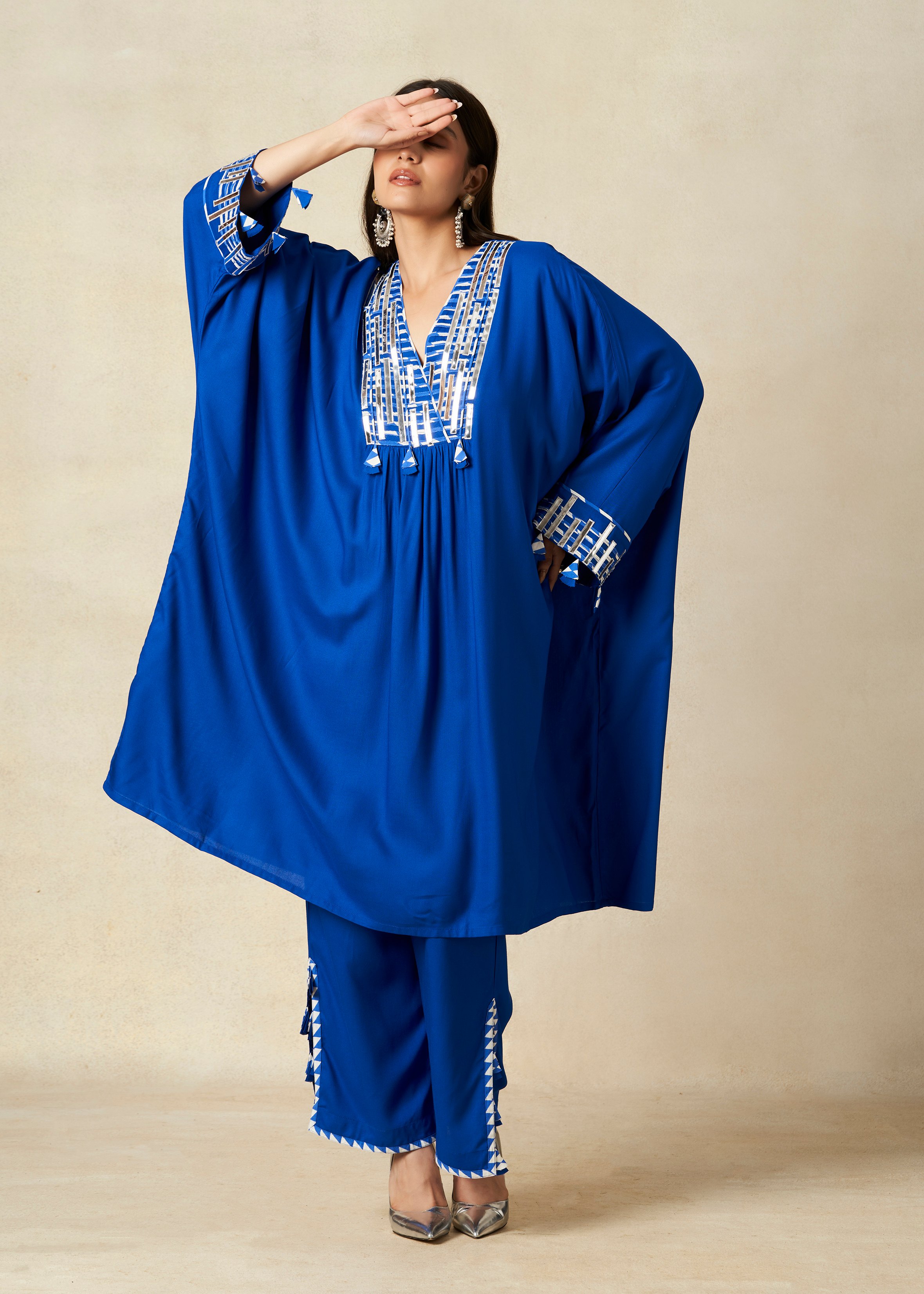 Royal Blue Kaftan Tunic