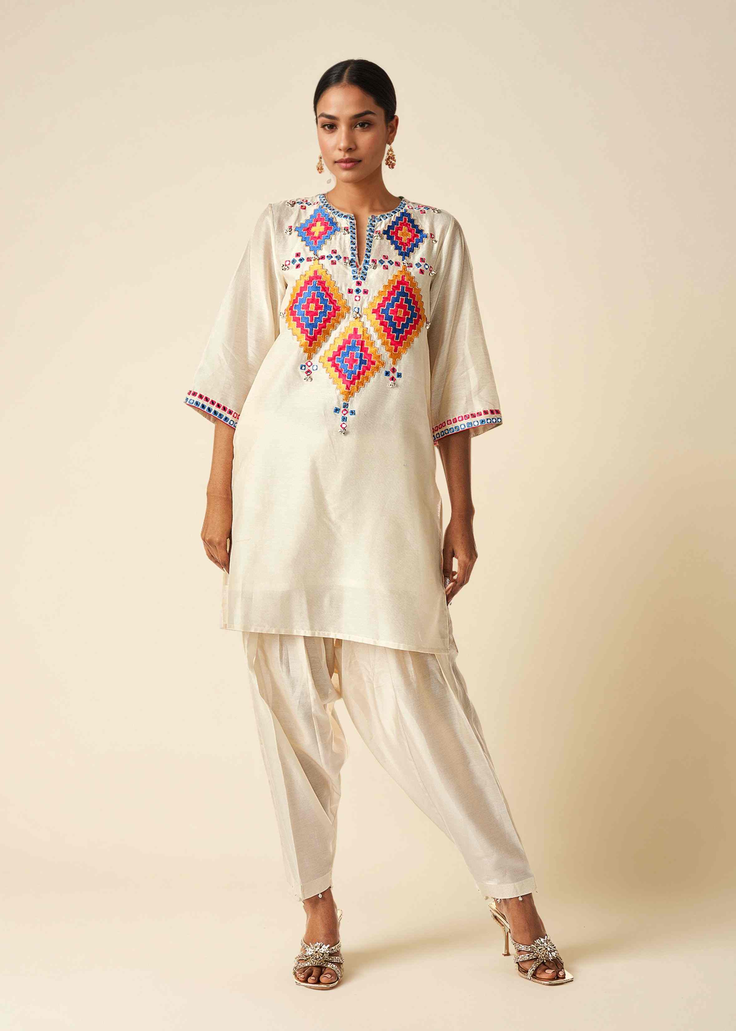 Offwhite Short Kurta