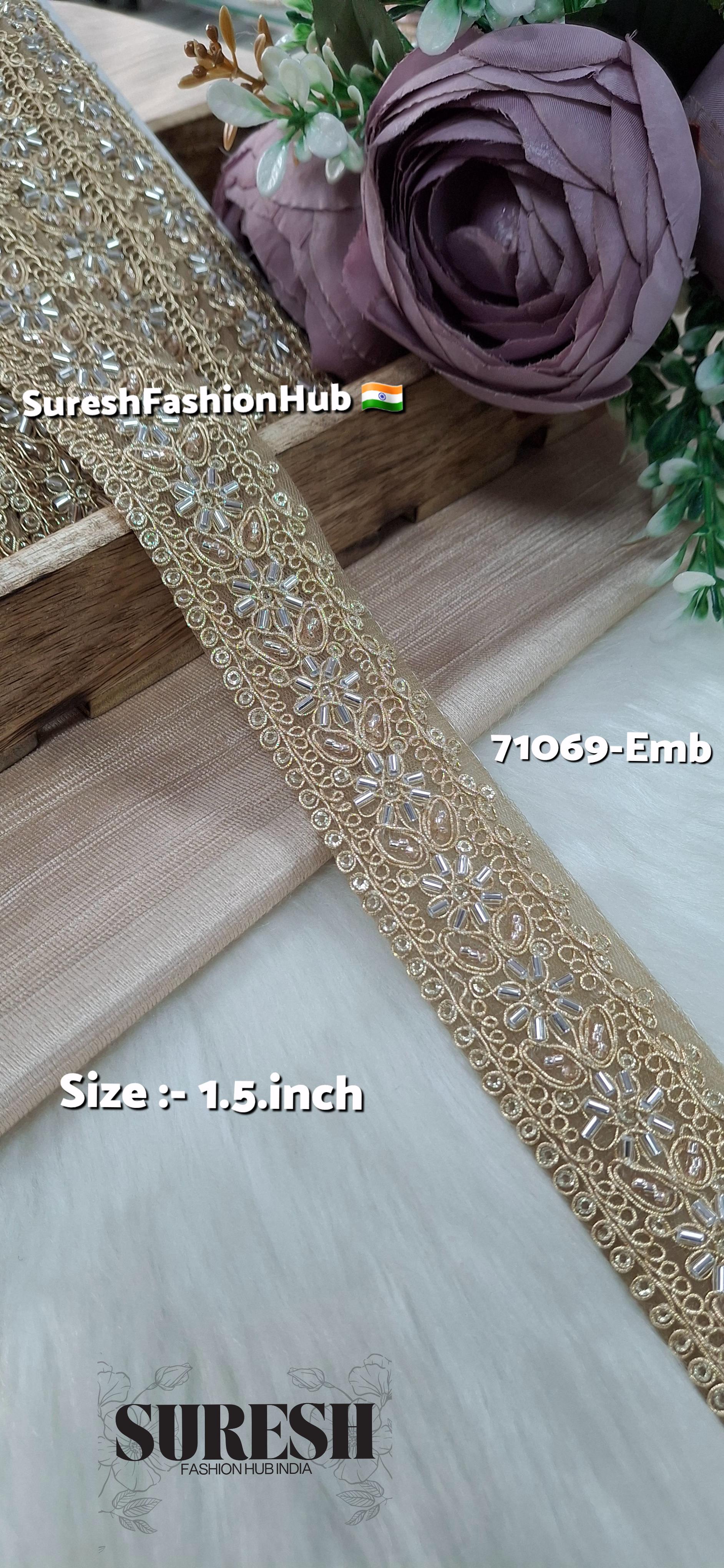 Lightlist Gold Luxe Floral Lace