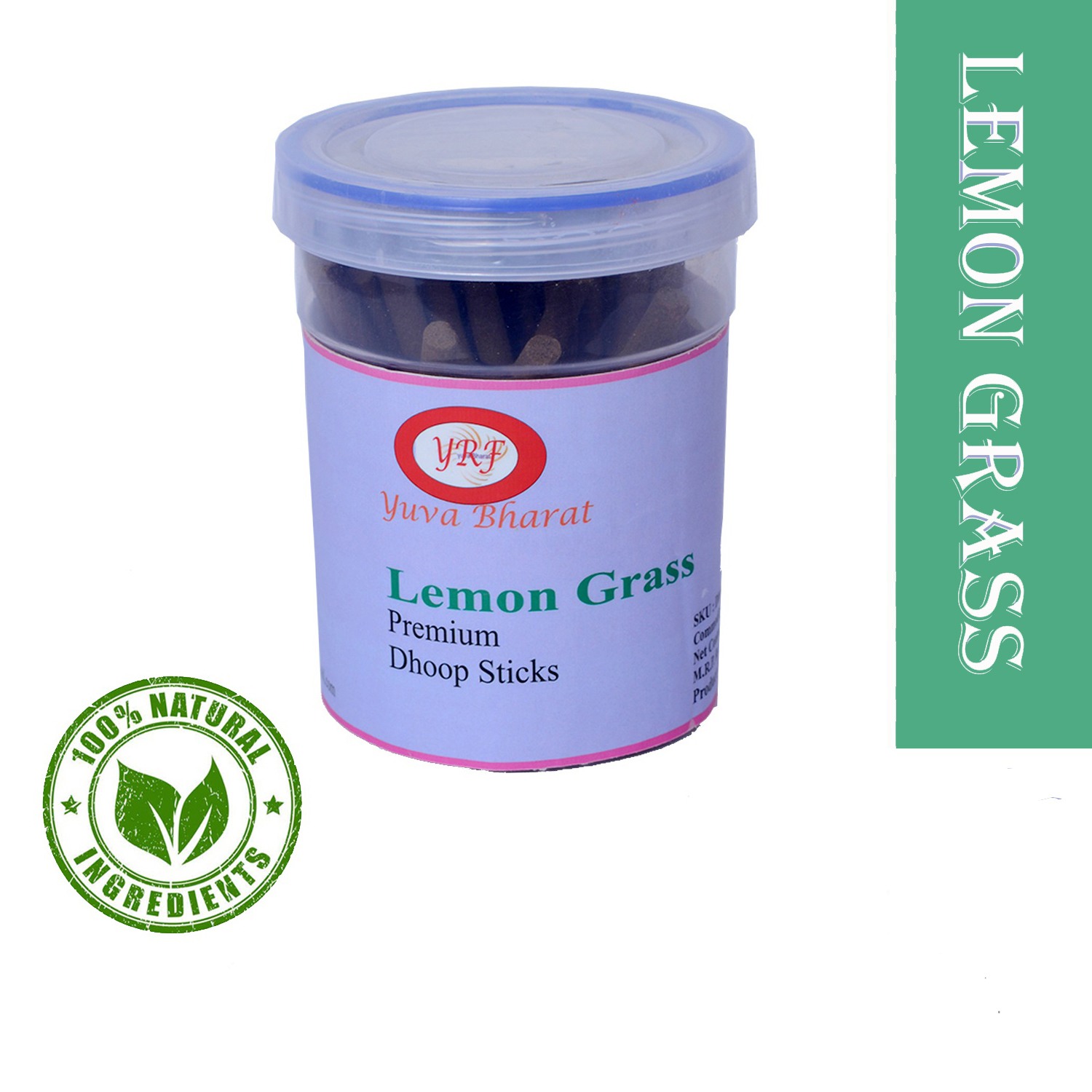 Lemon grass Dhoop Sticks with dhoop stand holder in box (Pack of 2 x 200 GM)-YRF
