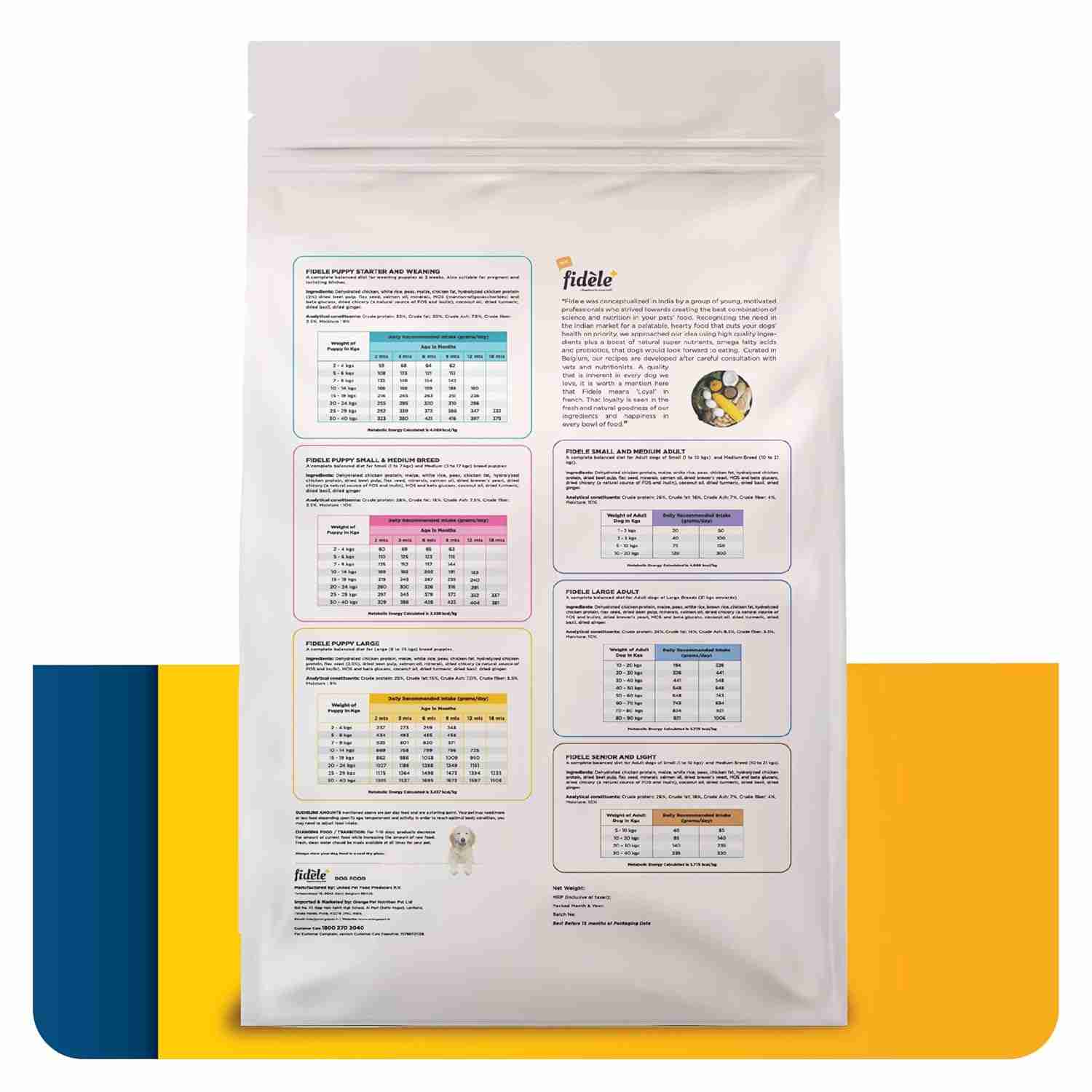 Fidele Adult Large Breeds Dry Dog Food 1kg
