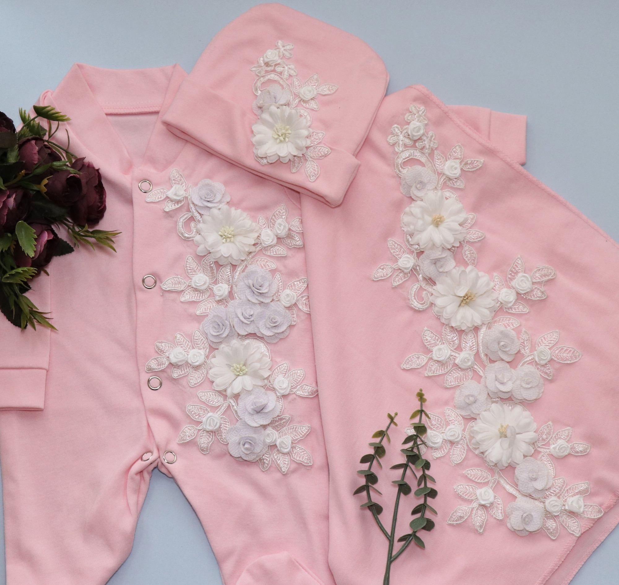 Bloomy Blush Romper Set
