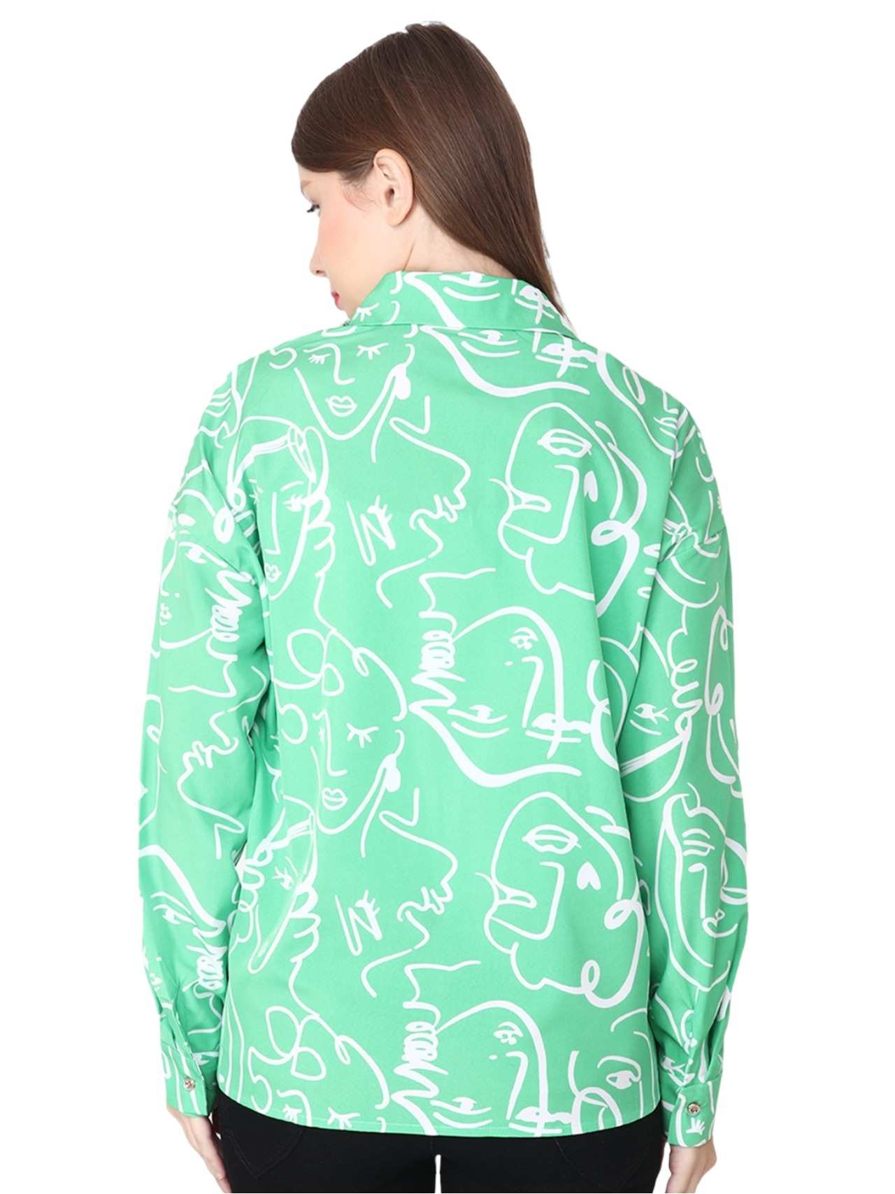 Albion Women Printed Fullsleeve Shirts