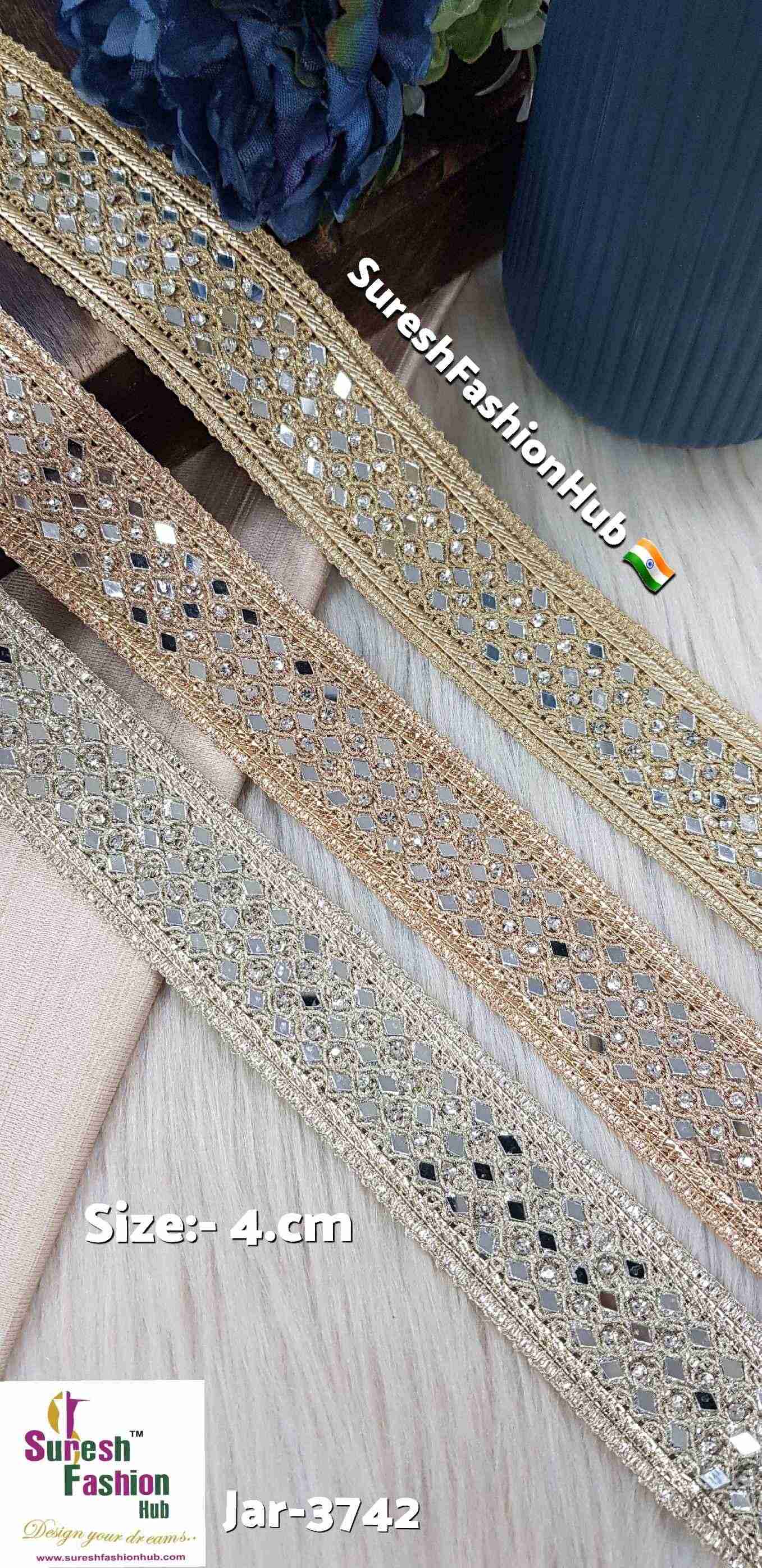 Water Radiance Gota Zari Lace