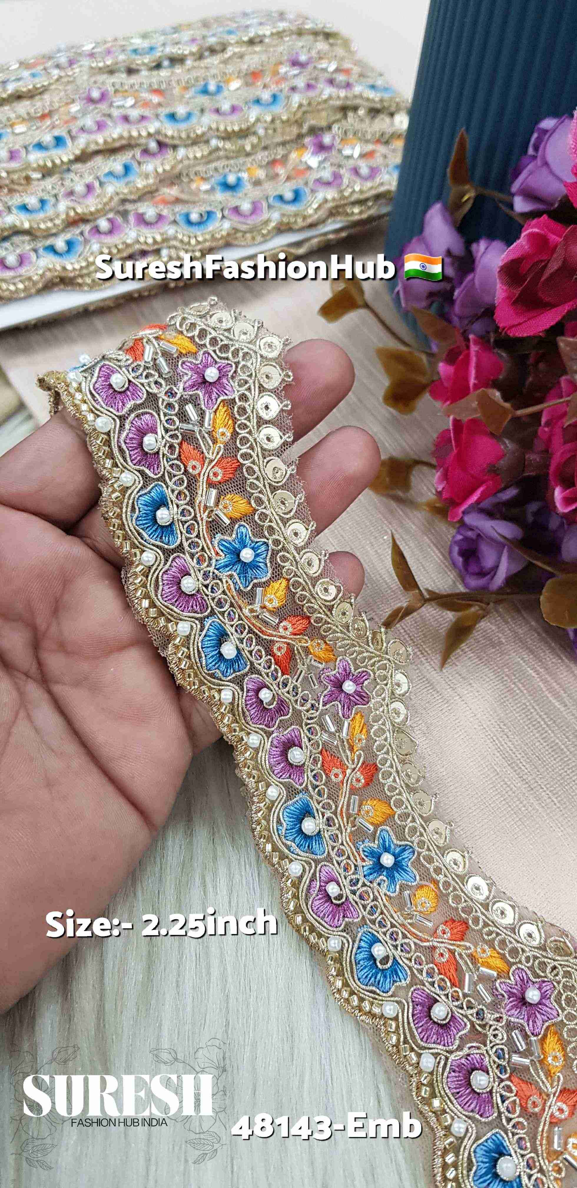 Regal Bloom Double Scallop Lace
