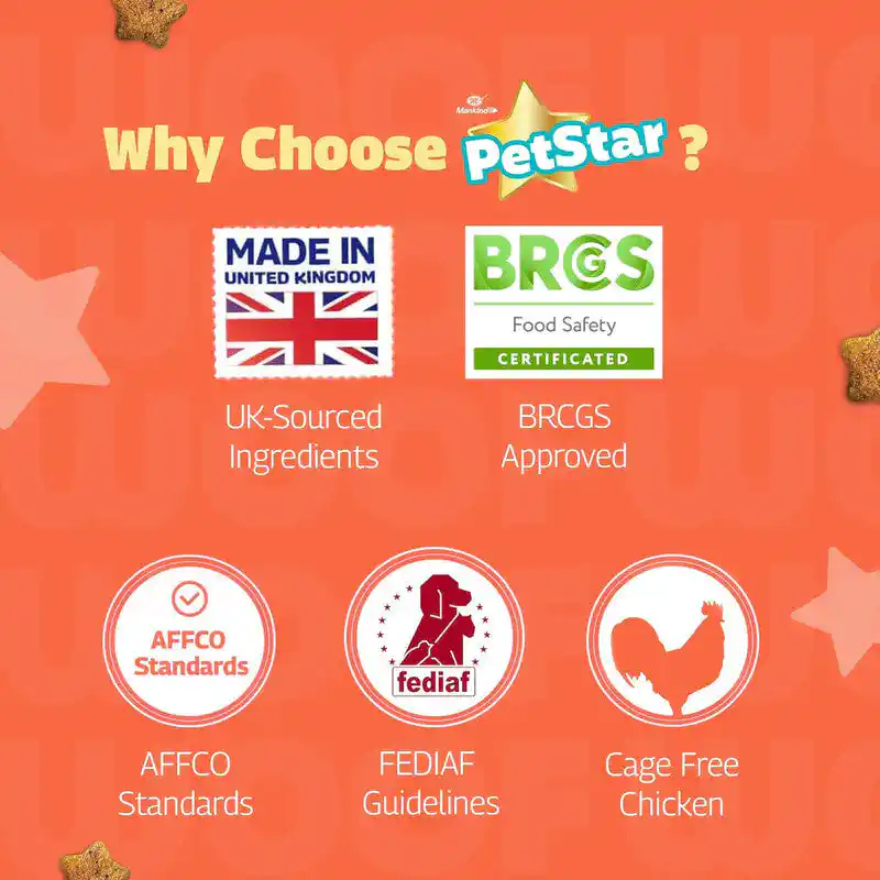 Petstar Chicken and Wheat Puppy Dry Food, 3kg