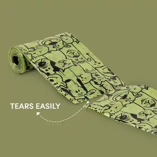 Barkbutler Fofos Plush Racoon Poop Bags for Dogs and Cats