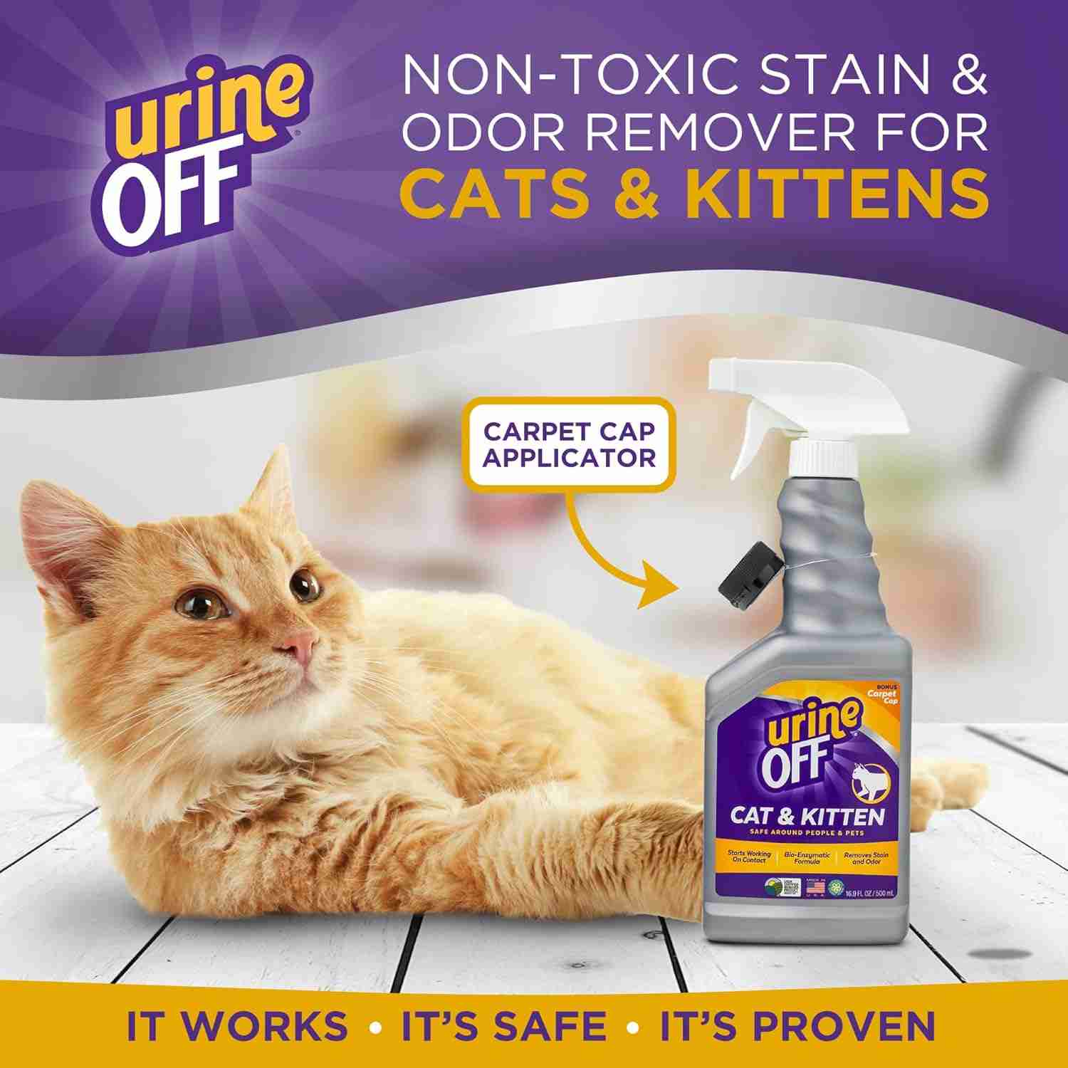Urine Off Odour & Stain Remover Spray for Cat & Kitten