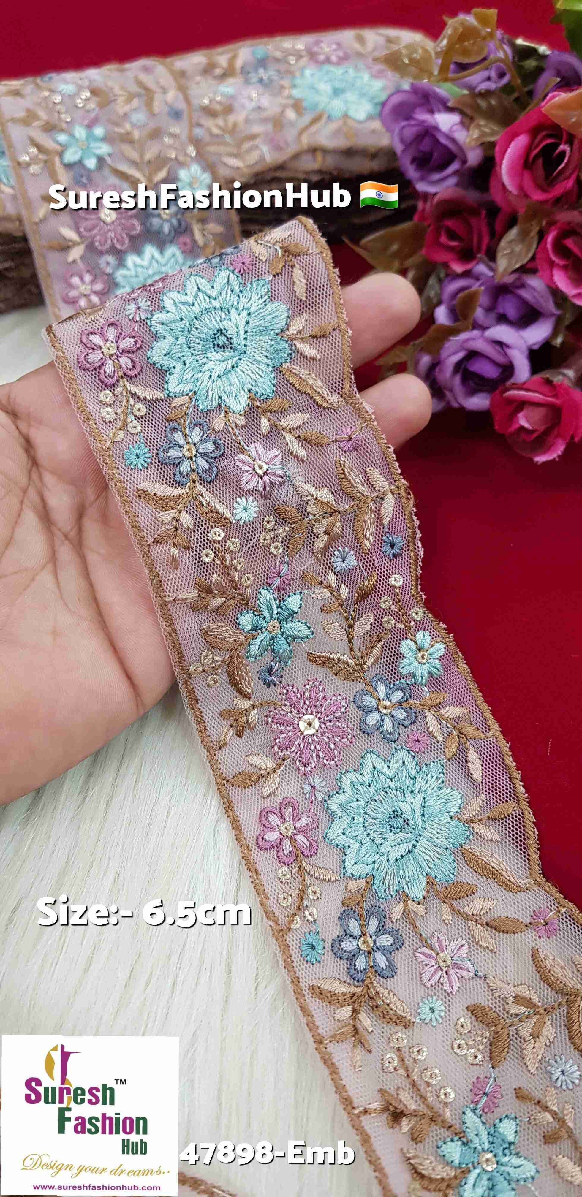 Light Purple Serenity Multi-Color Floral Lace