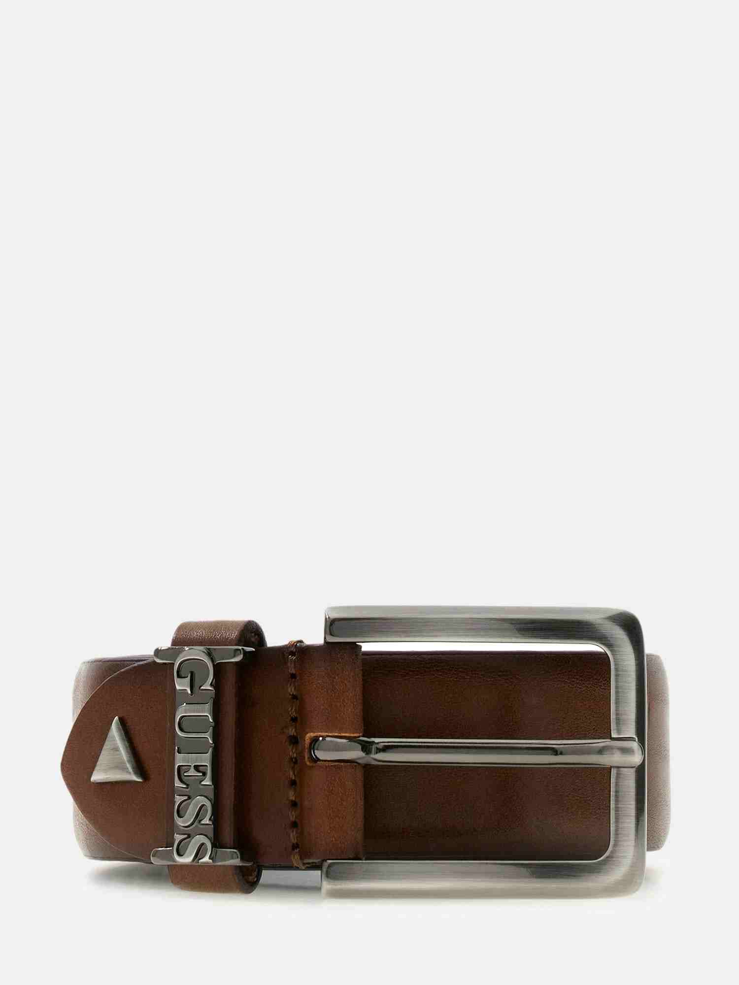 Guess Brown Leather Solid MEN Belt