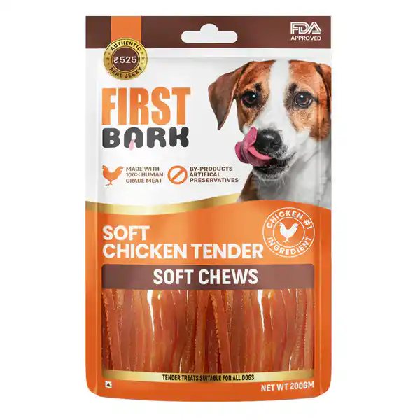 First Bark Soft Chicken Tenders Dog Treats For Dogs 200g