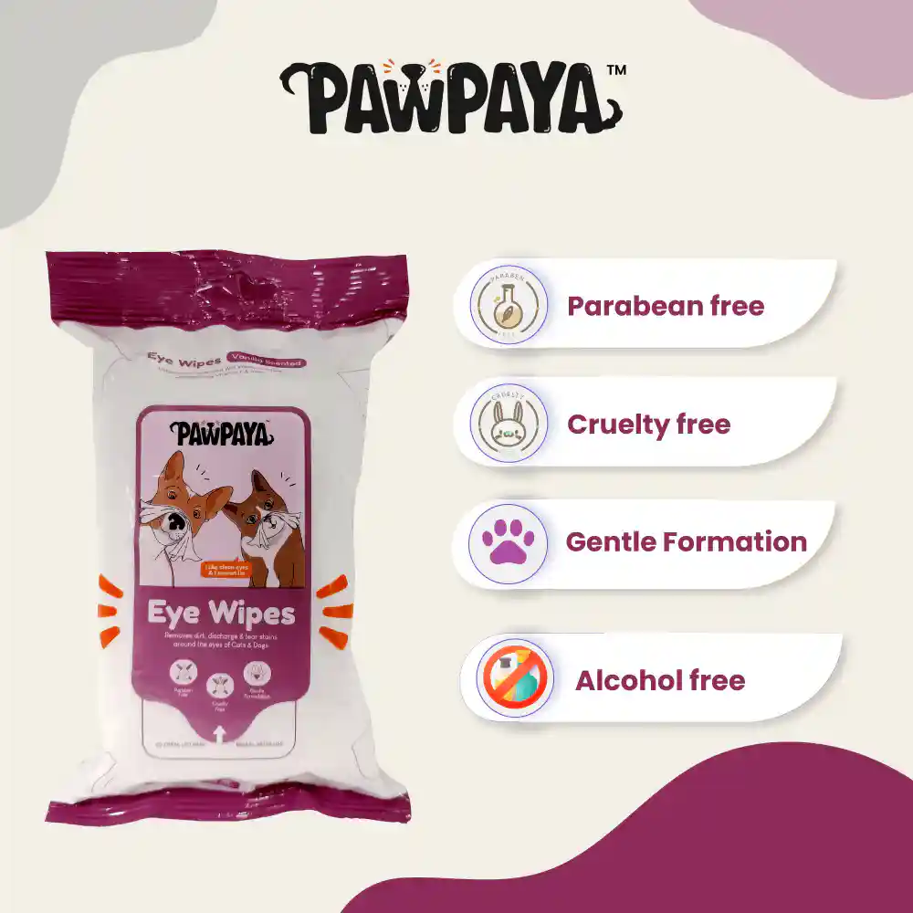 Pawpaya Eye Wipes for Dogs and Cats (20x18cm)