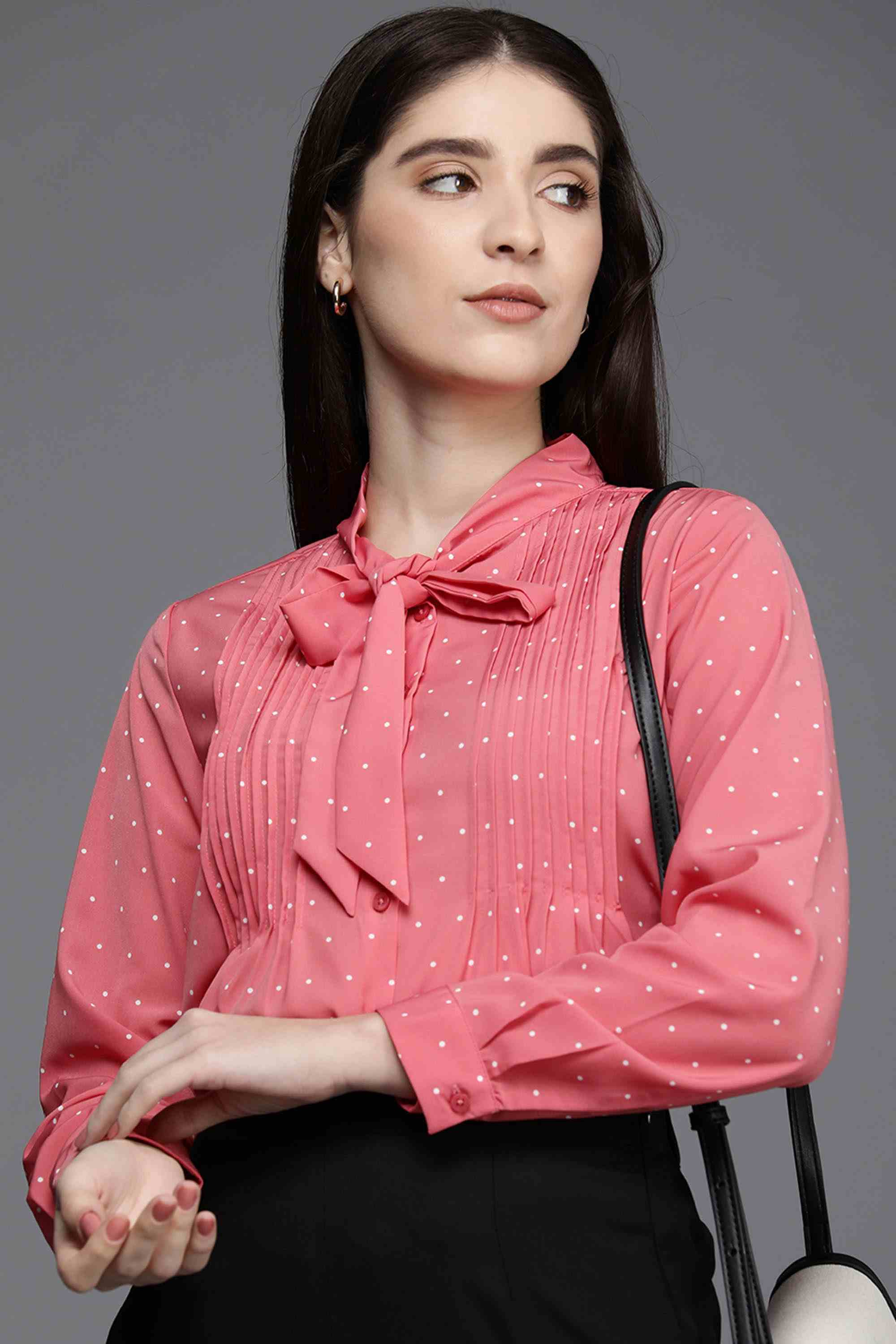Allen Solly Printed Polyester Regular Fit Women's Shirt