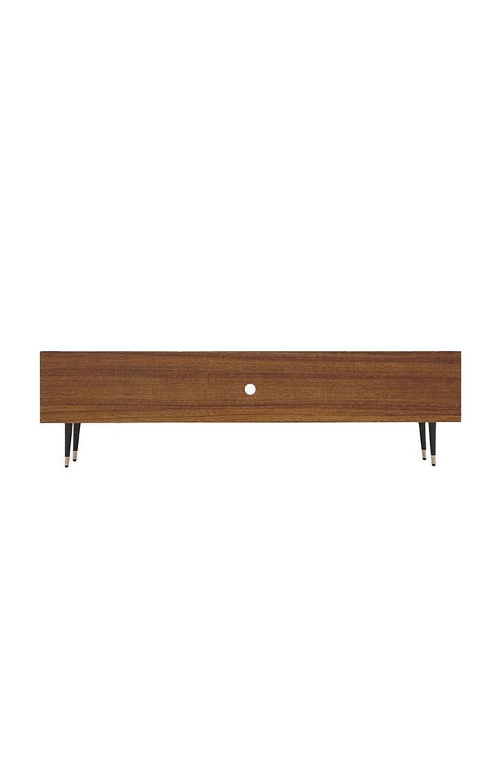 neudot Engineered Wood Gem Tv Unit | TV Stand for Living Room | Home Entertainment Unit | TV Console for Bedroom, for Tv Upto 75inch - Leon Teak
