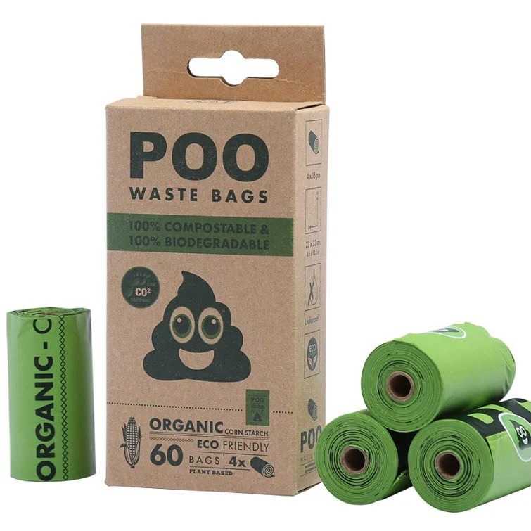 M-Pets Poo 100% Compostable & Biodegradable Dog Waste Bags (4 x 15)